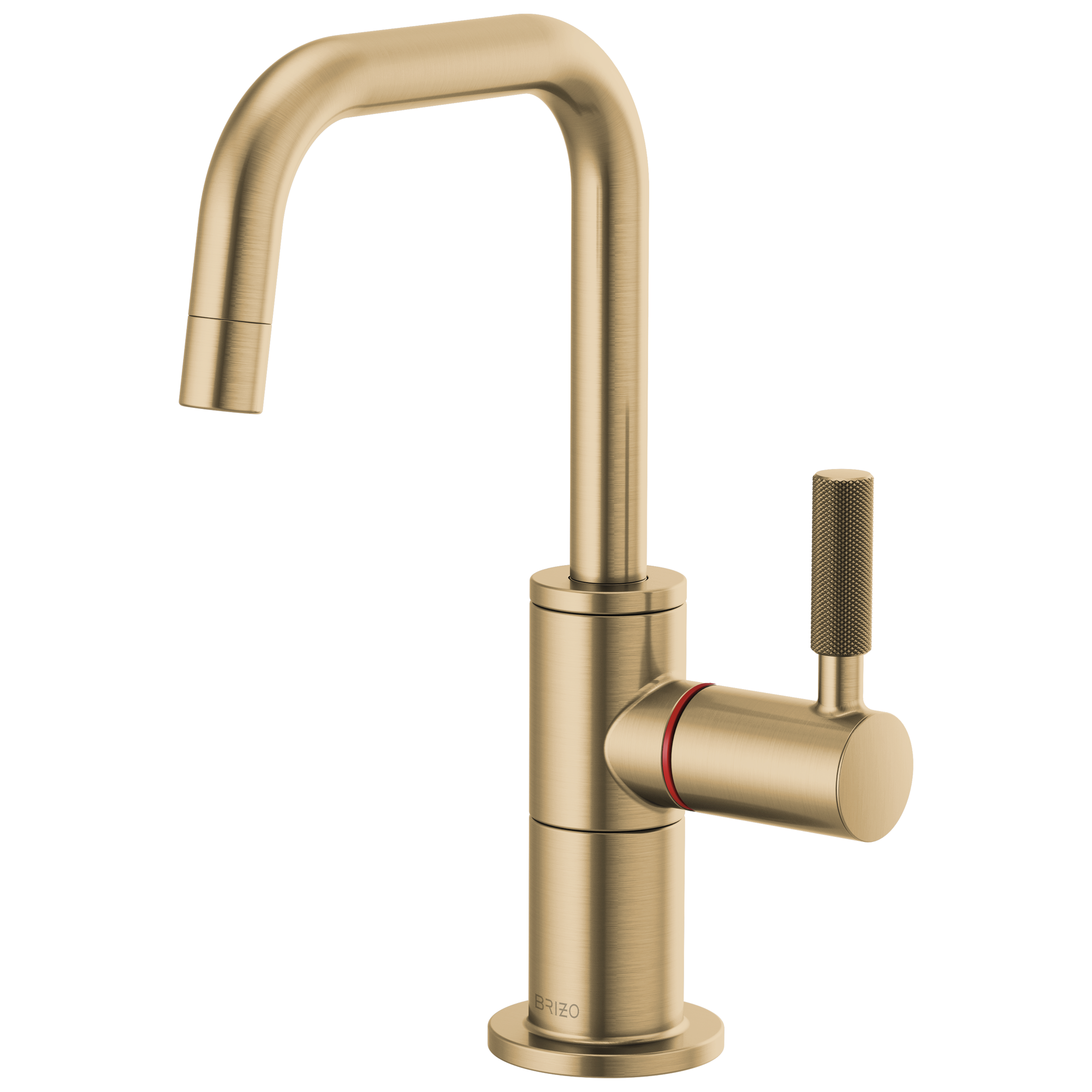 luxe gold hot faucet