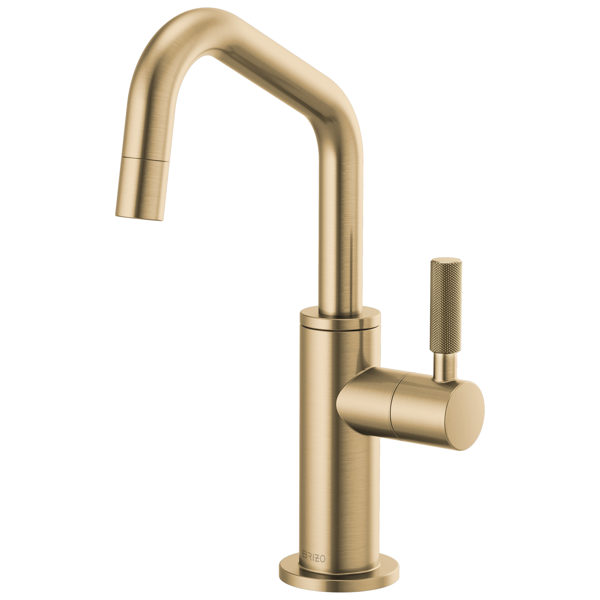 Brizo Litze Beverage Faucet with Angled Spout and Knurled Handle