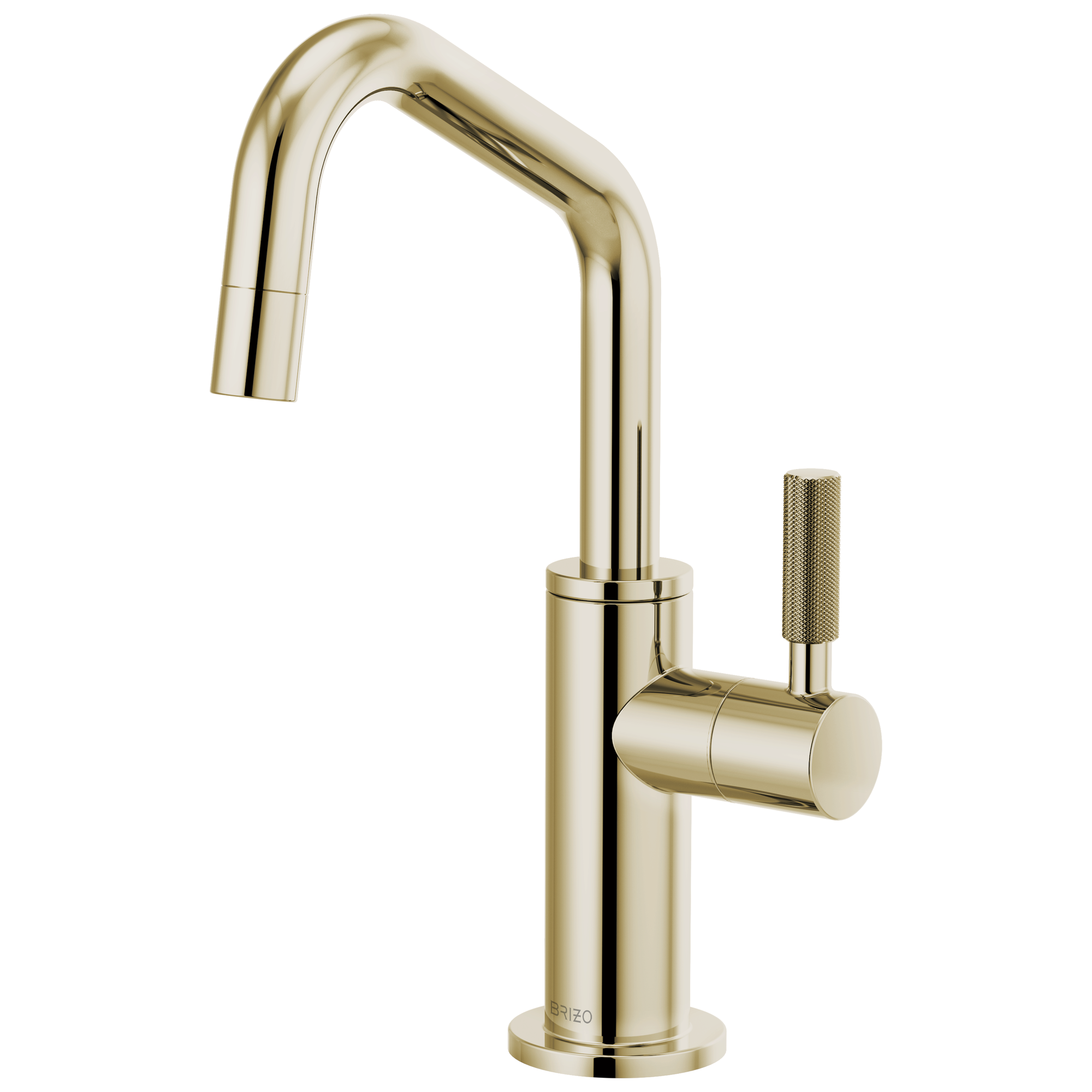 Brizo Litze Beverage Faucet with Angled Spout and Knurled Handle