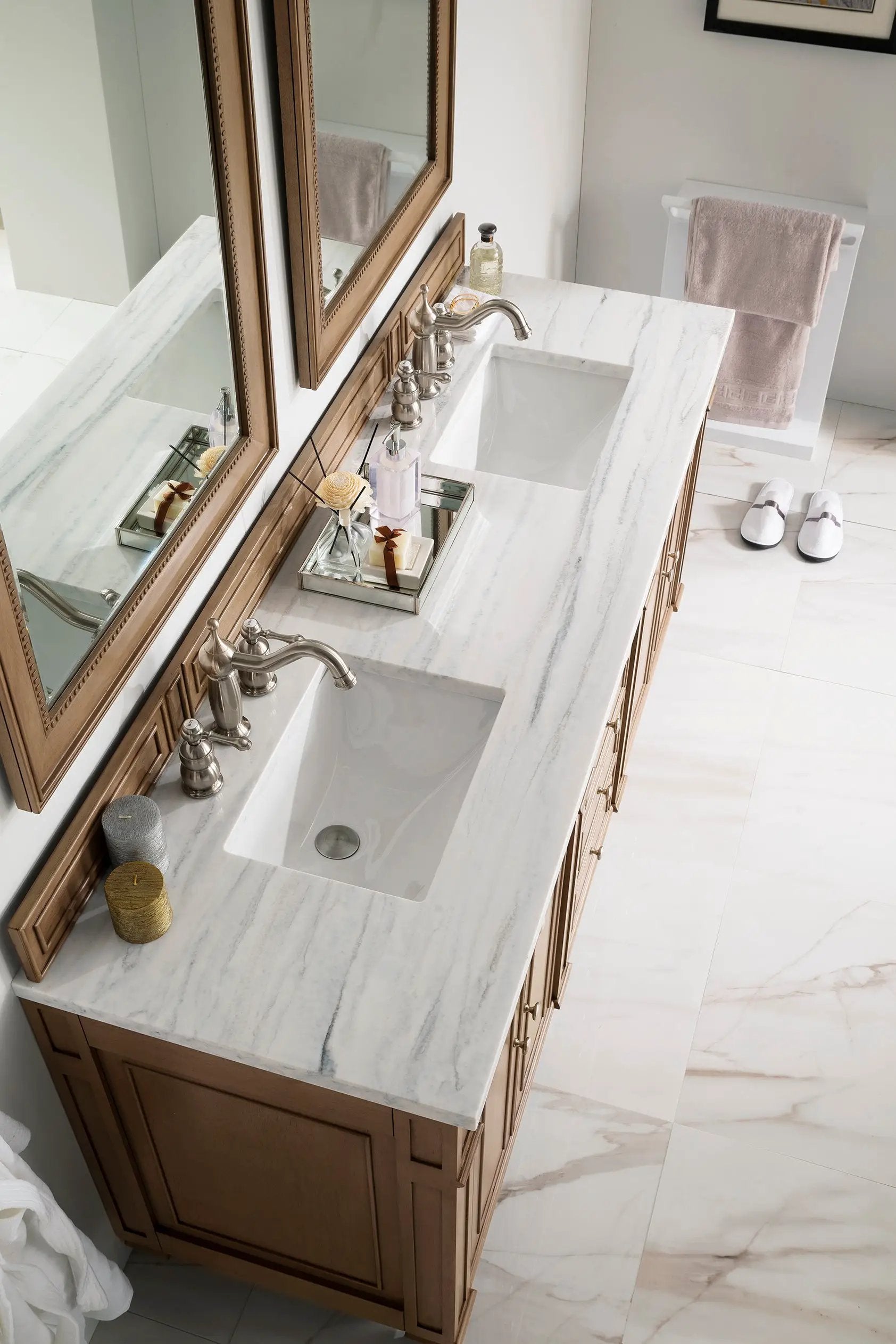 whitewashed walnut vanity