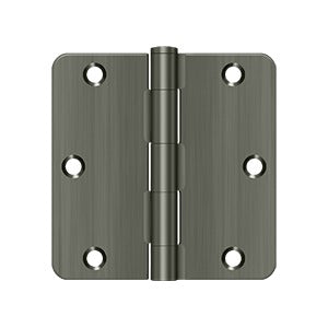 Deltana 3-1/2" x 3-1/2" x 1/4" Radius Hinge, Residential Thickness