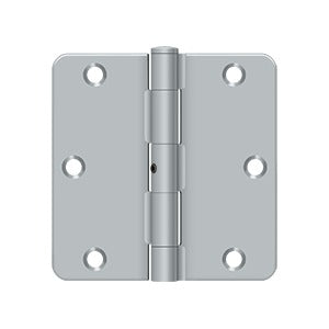 Deltana 3-1/2" x 3-1/2" x 1/4" Radius Hinge, Residential Thickness