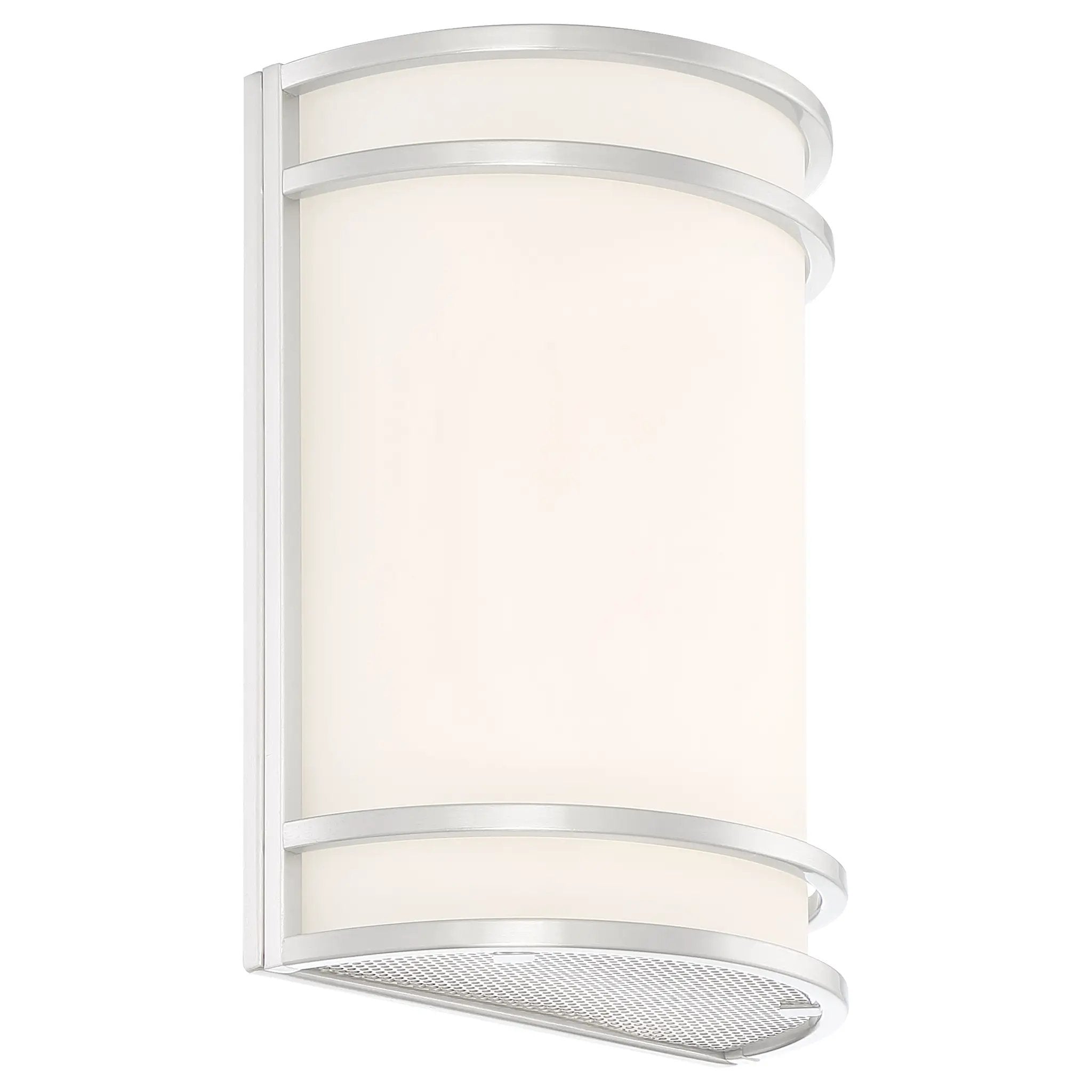 brushed steel wall sconce