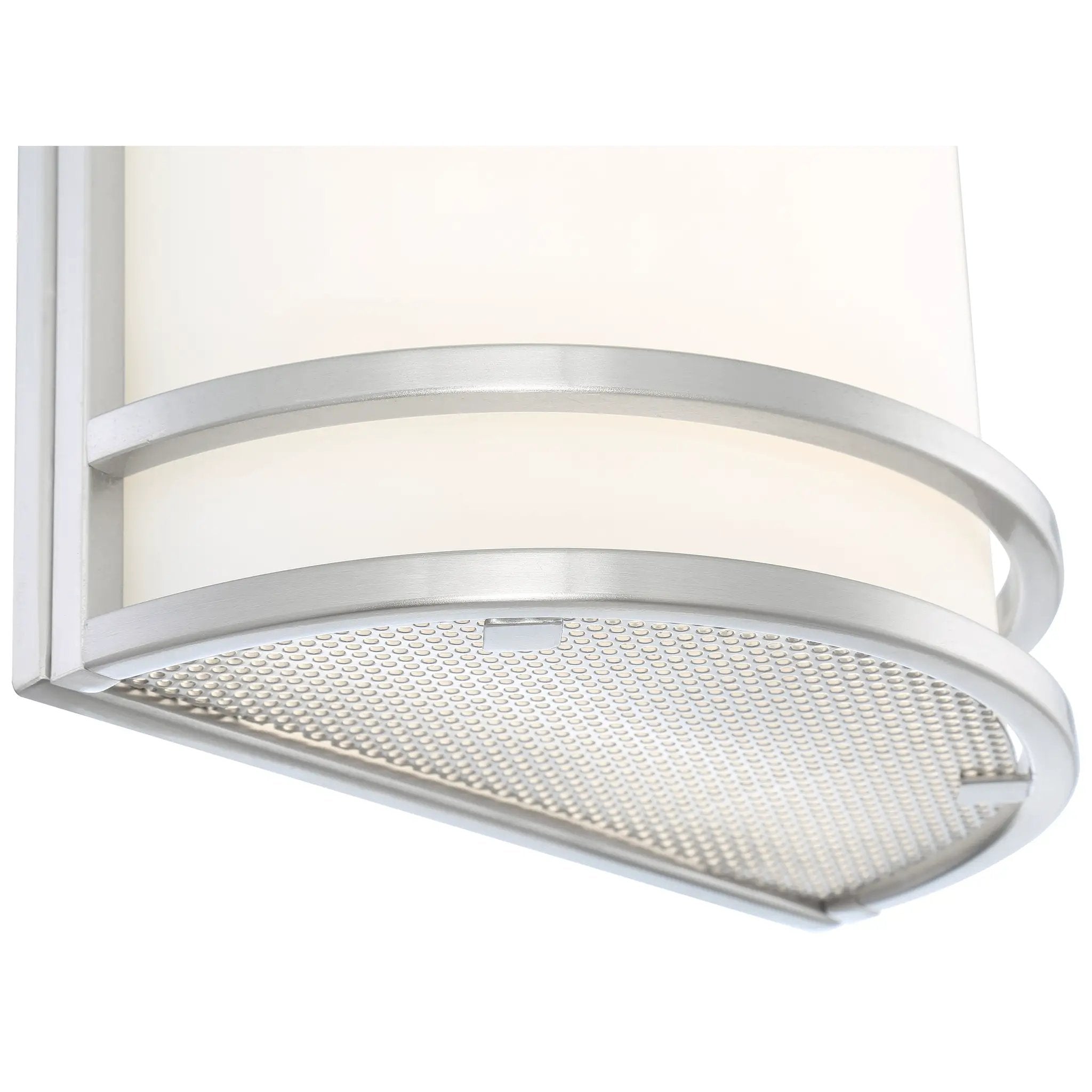 brushed steel wall sconce