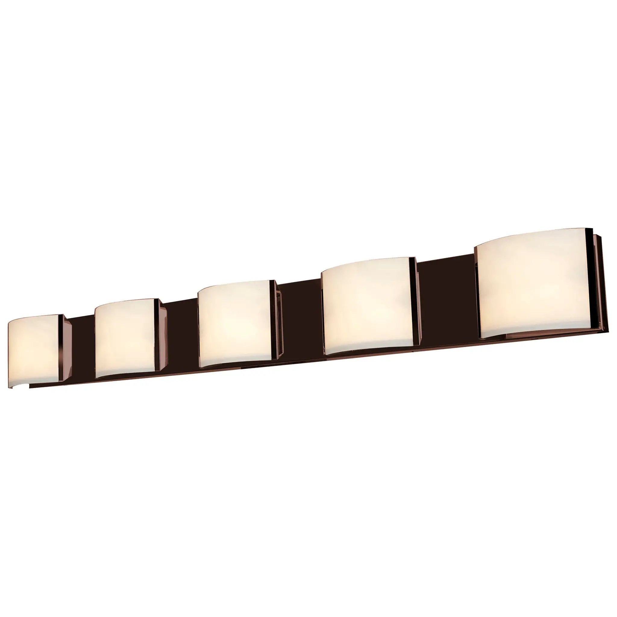 bronze 5 light led vanity