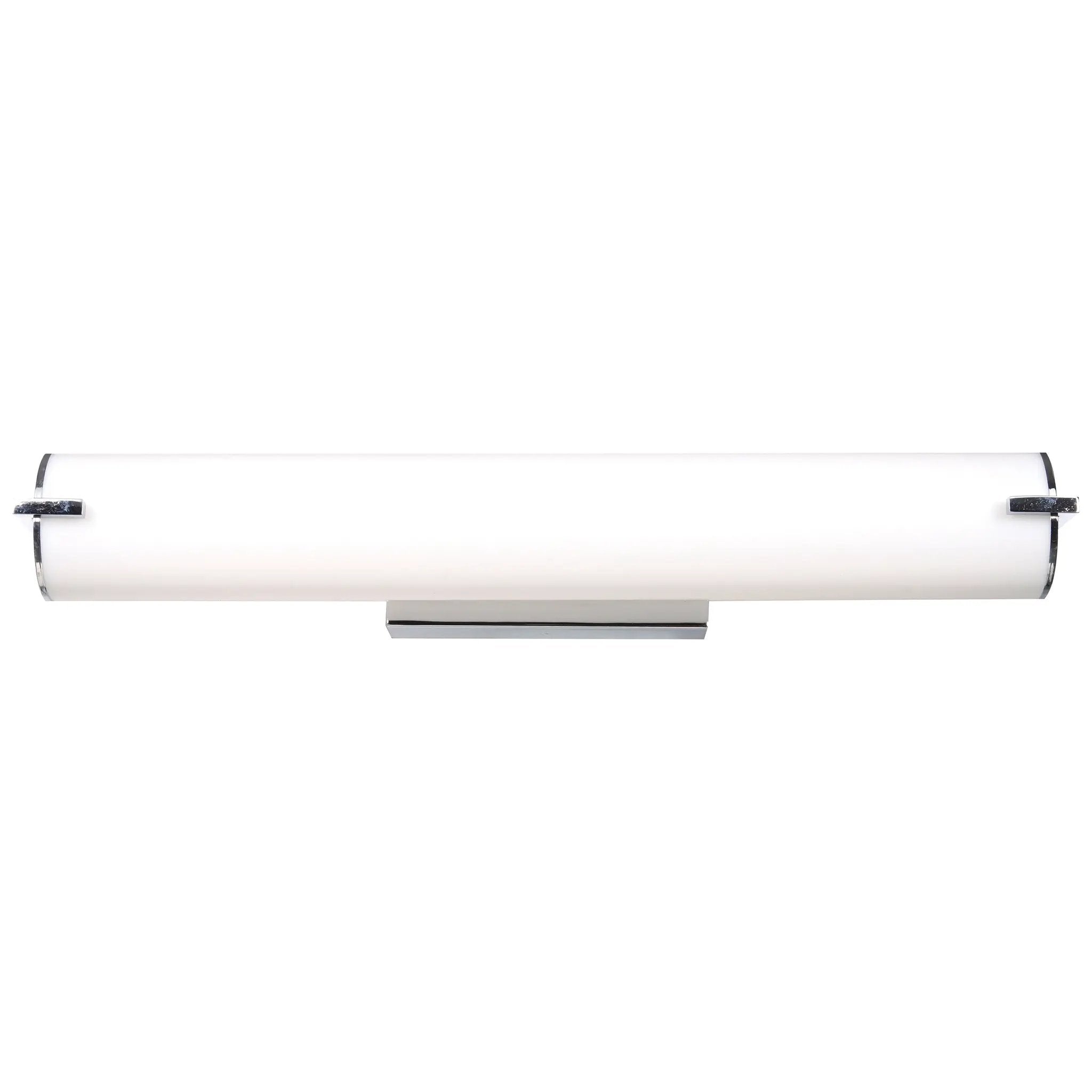brushed steel led vanity