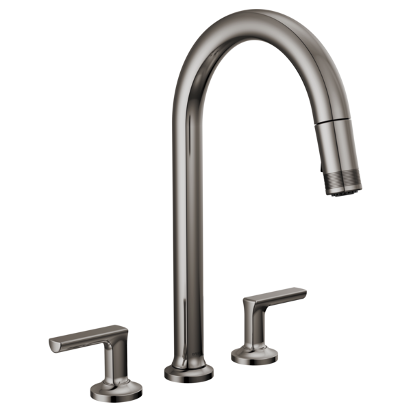 Brizo Kintsu Widespread Pull-Down Faucet with Arc Spout - Less Handles