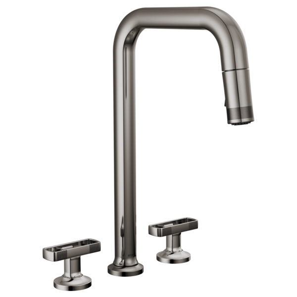 Brizo Kintsu Widespread Pull-Down Faucet with Square Spout - Less Handles