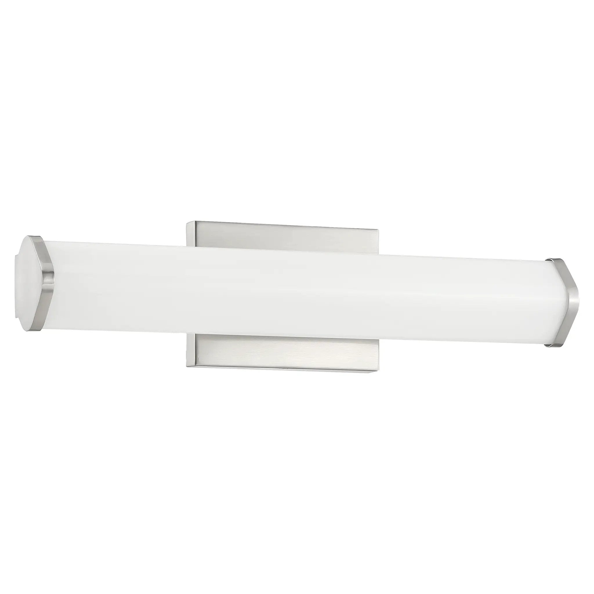 brushed steel led vanity