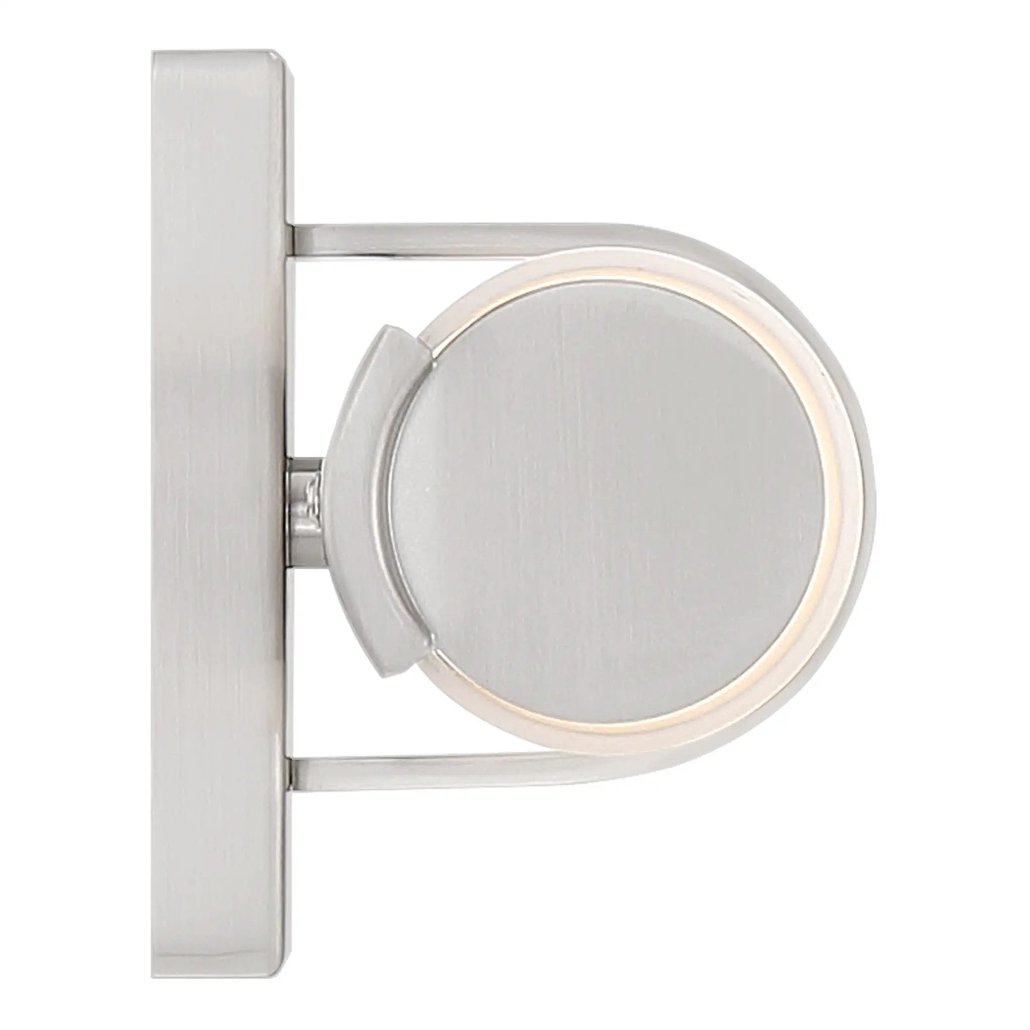 brushed steel led vanity