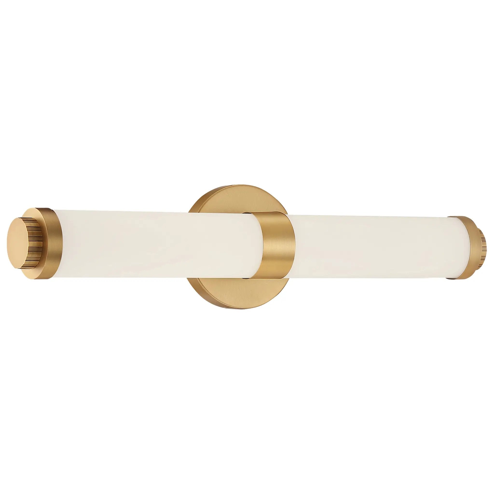 brushed gold led vanity