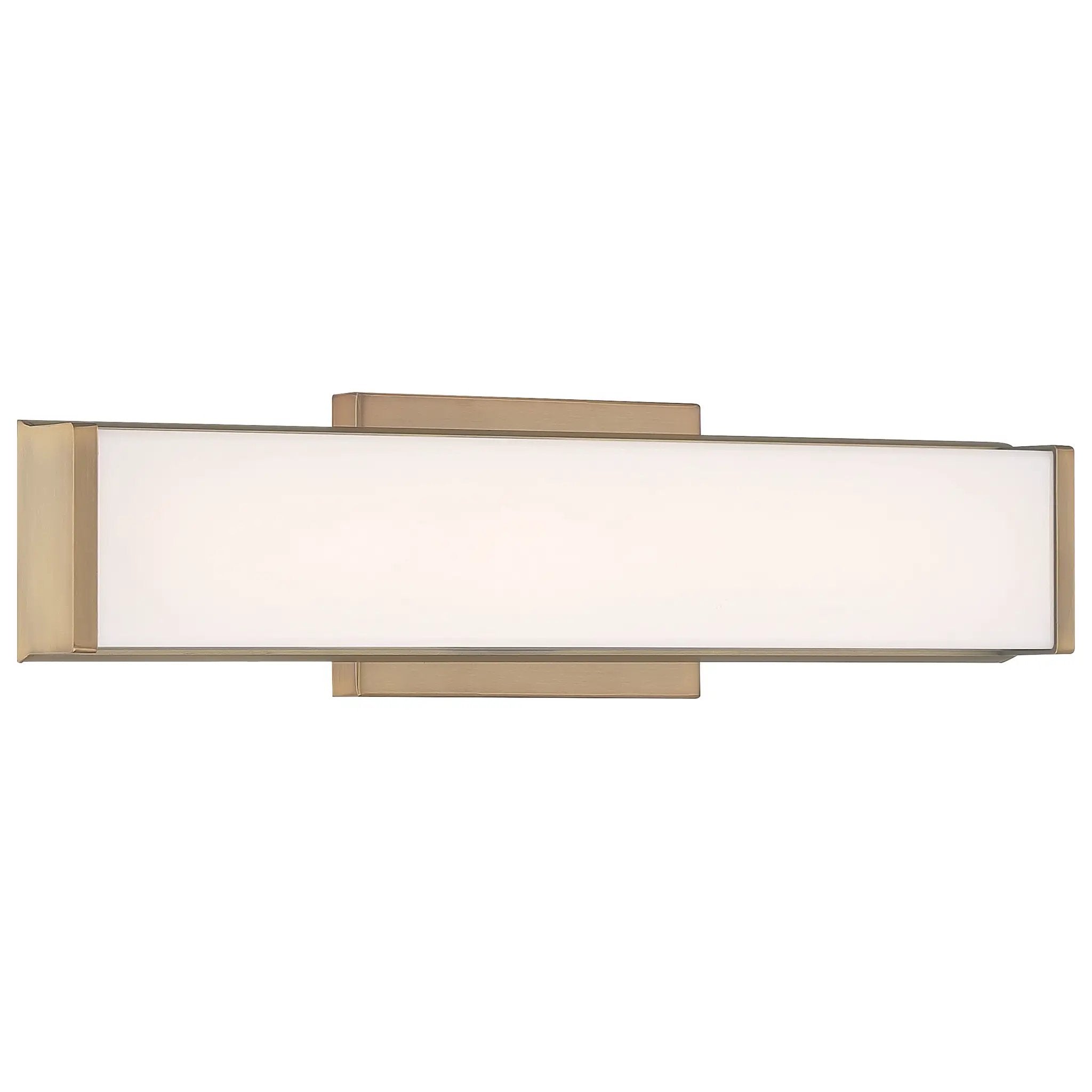 antique brushed brass led vanity