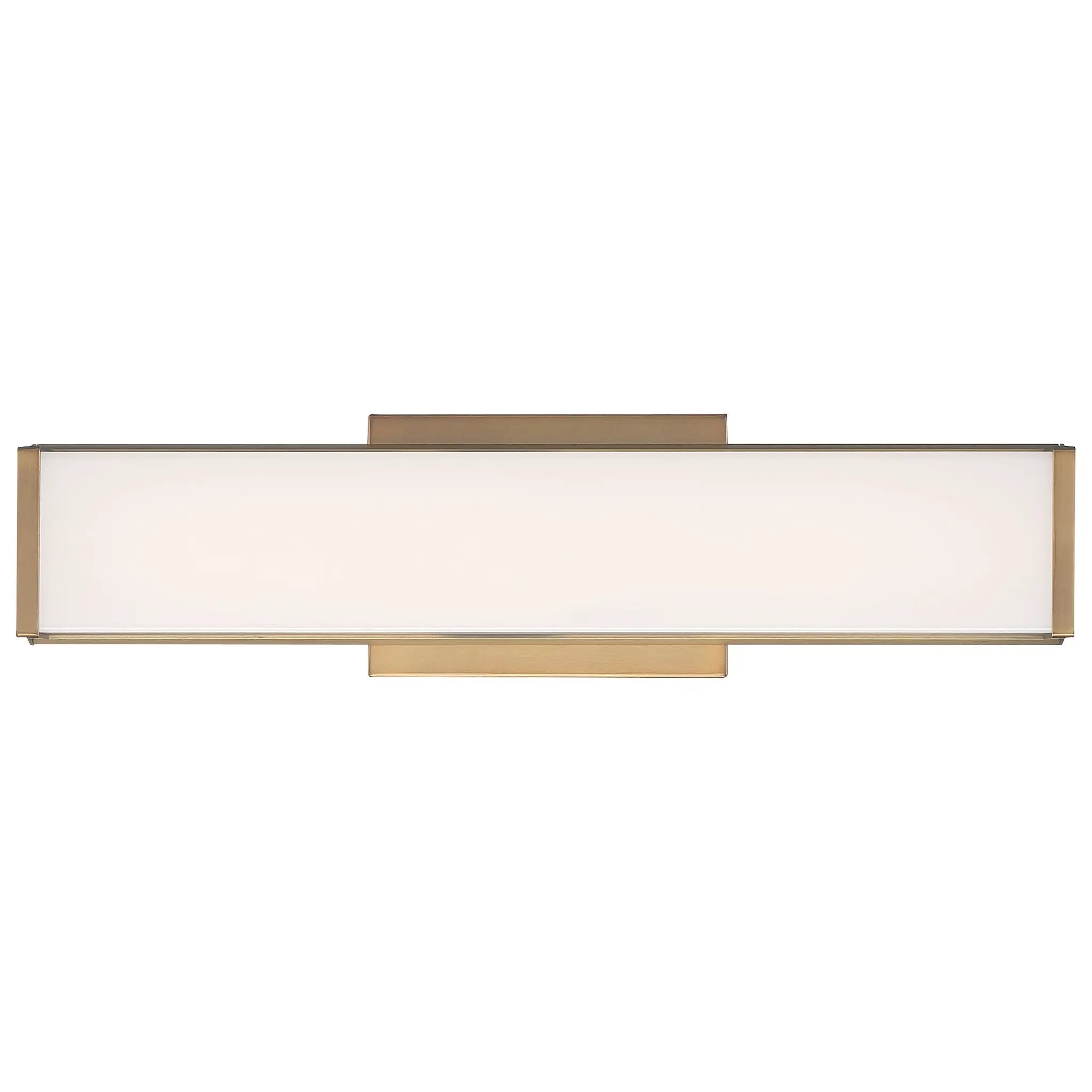 antique brushed brass led vanity