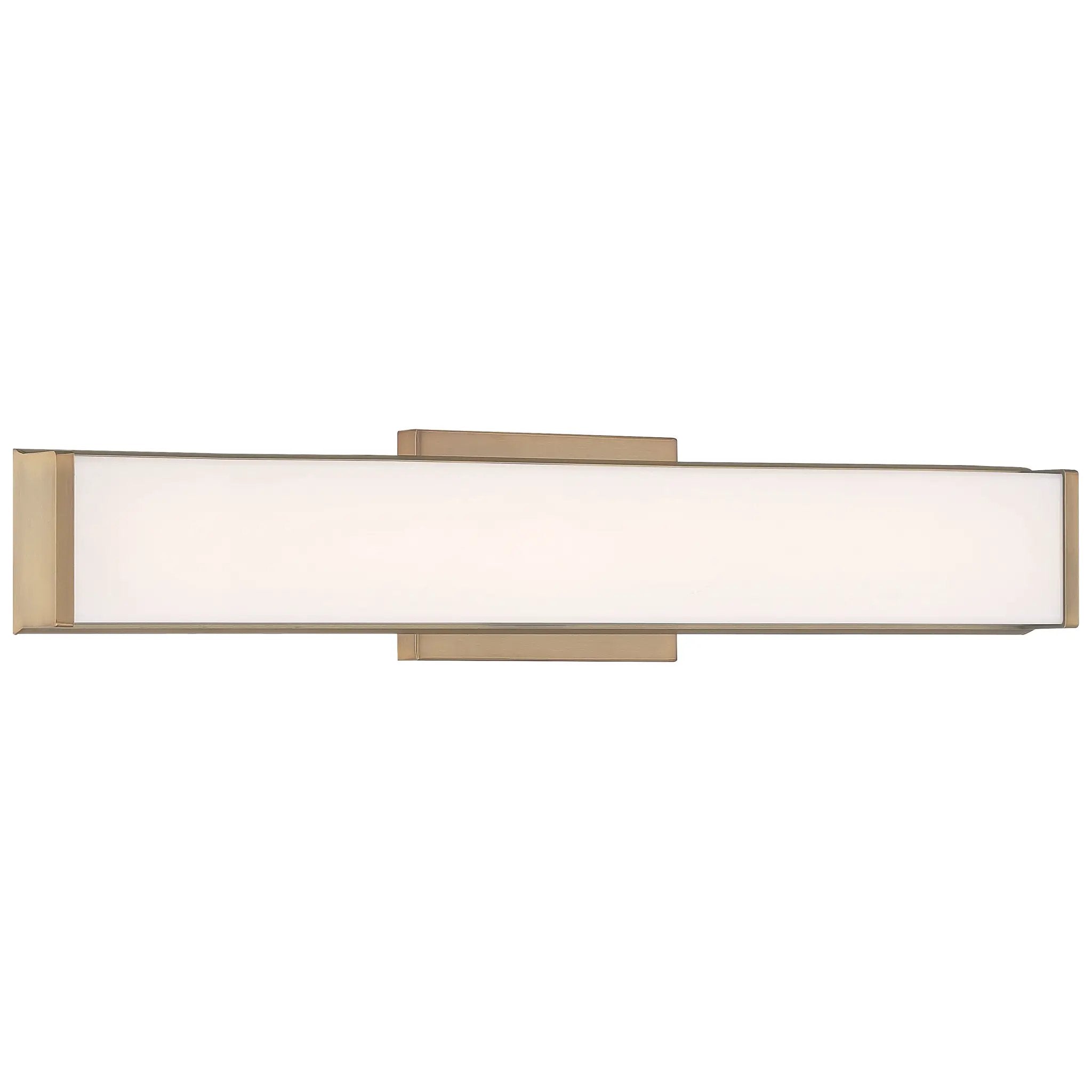 antique brushed brass led vanity
