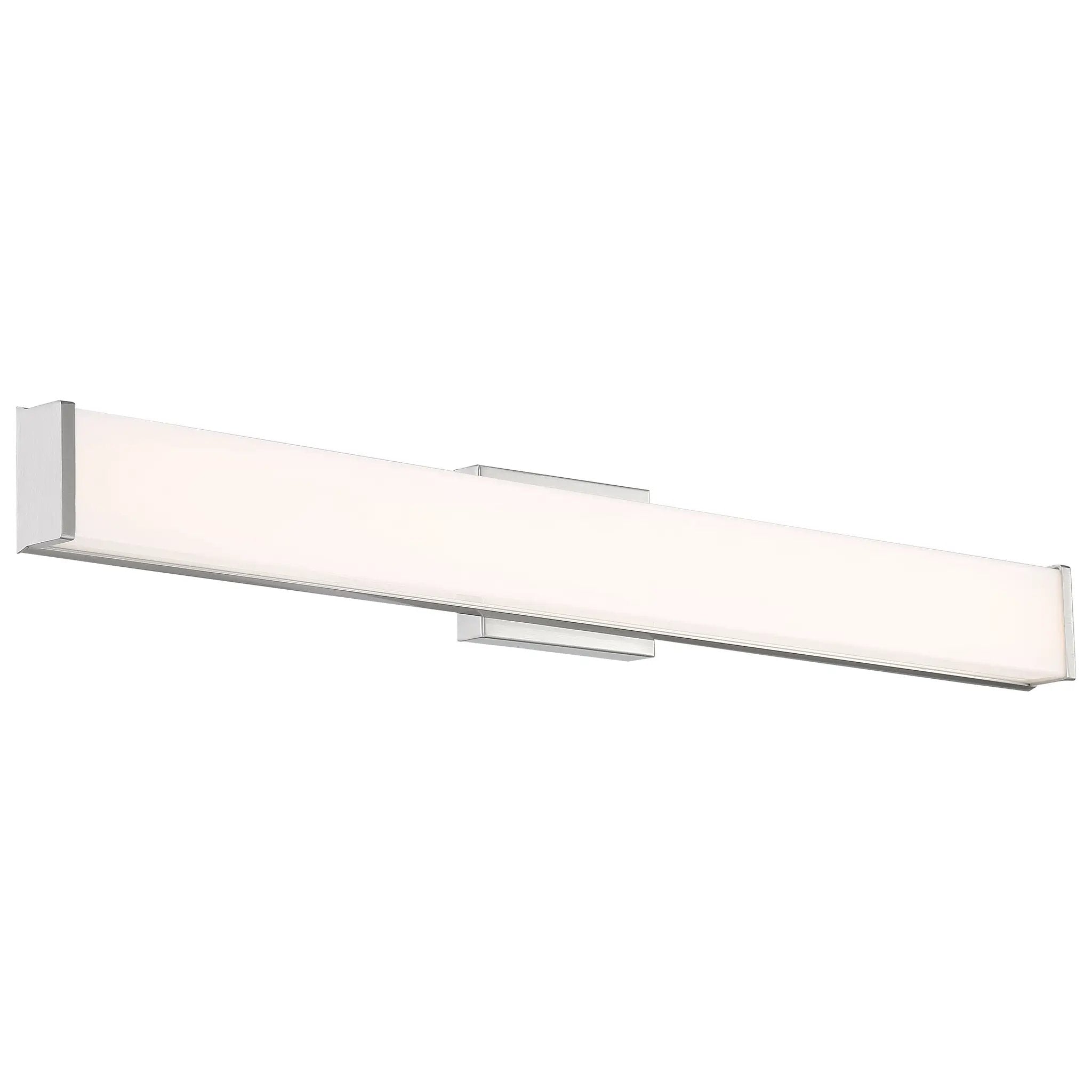 brushed steel led vanity
