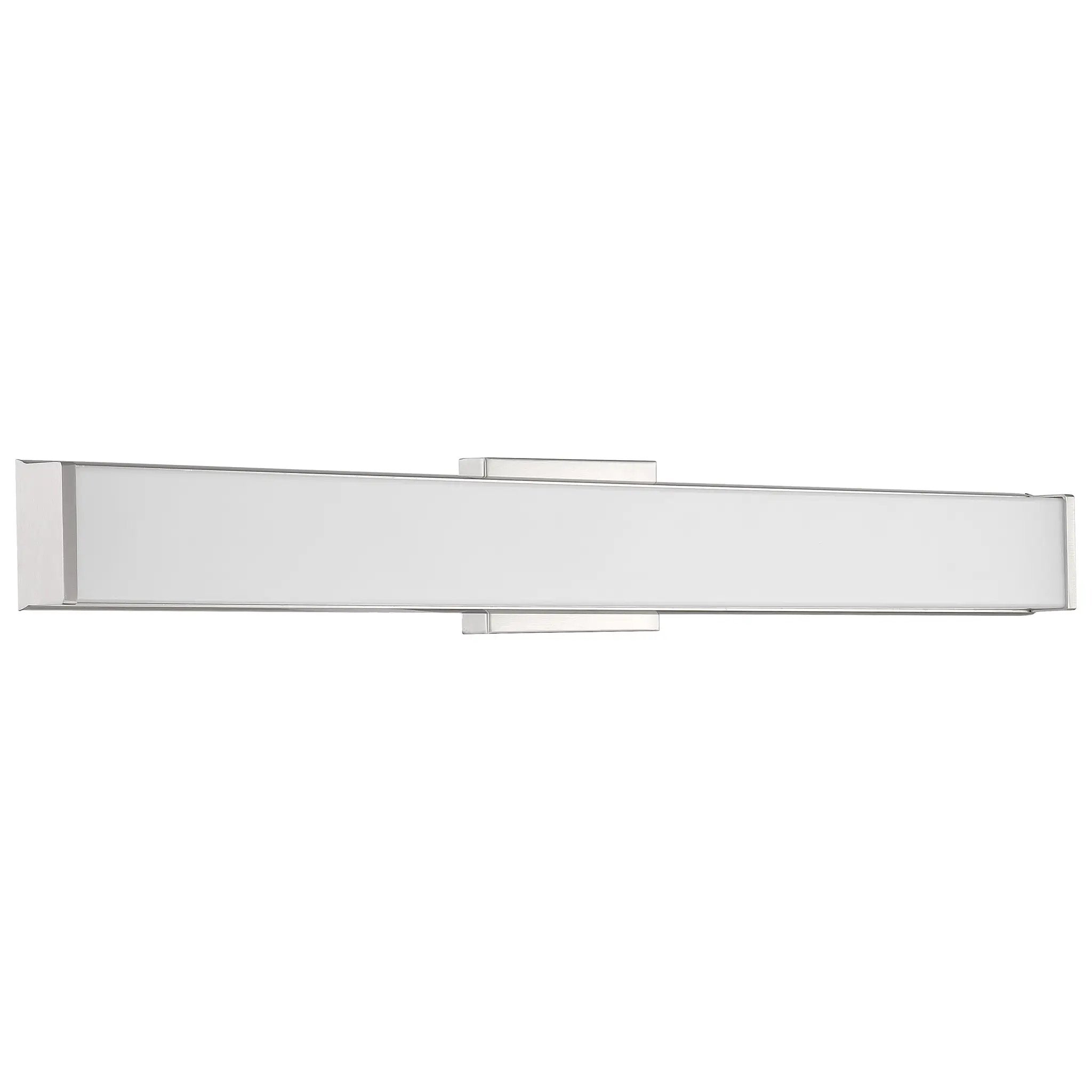 brushed steel led vanity