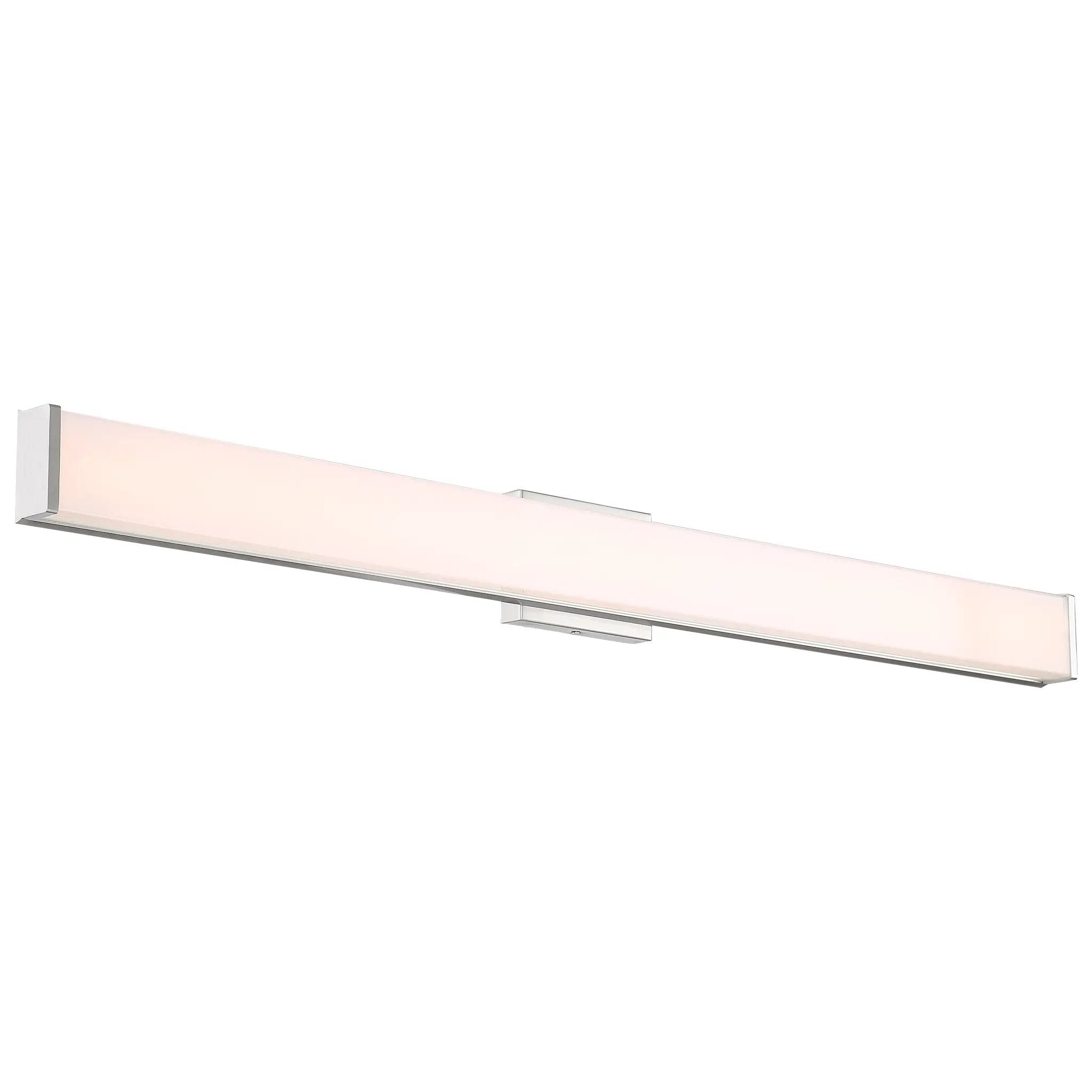 brushed steel led vanity