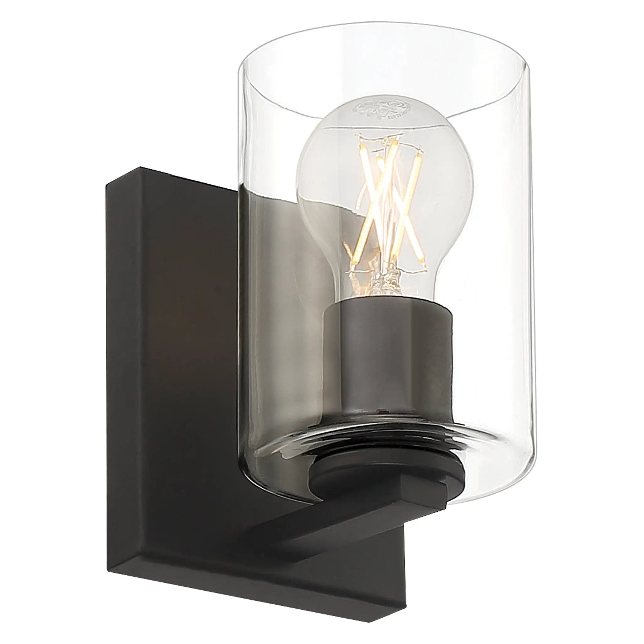 matte black led wall sconce & vanity