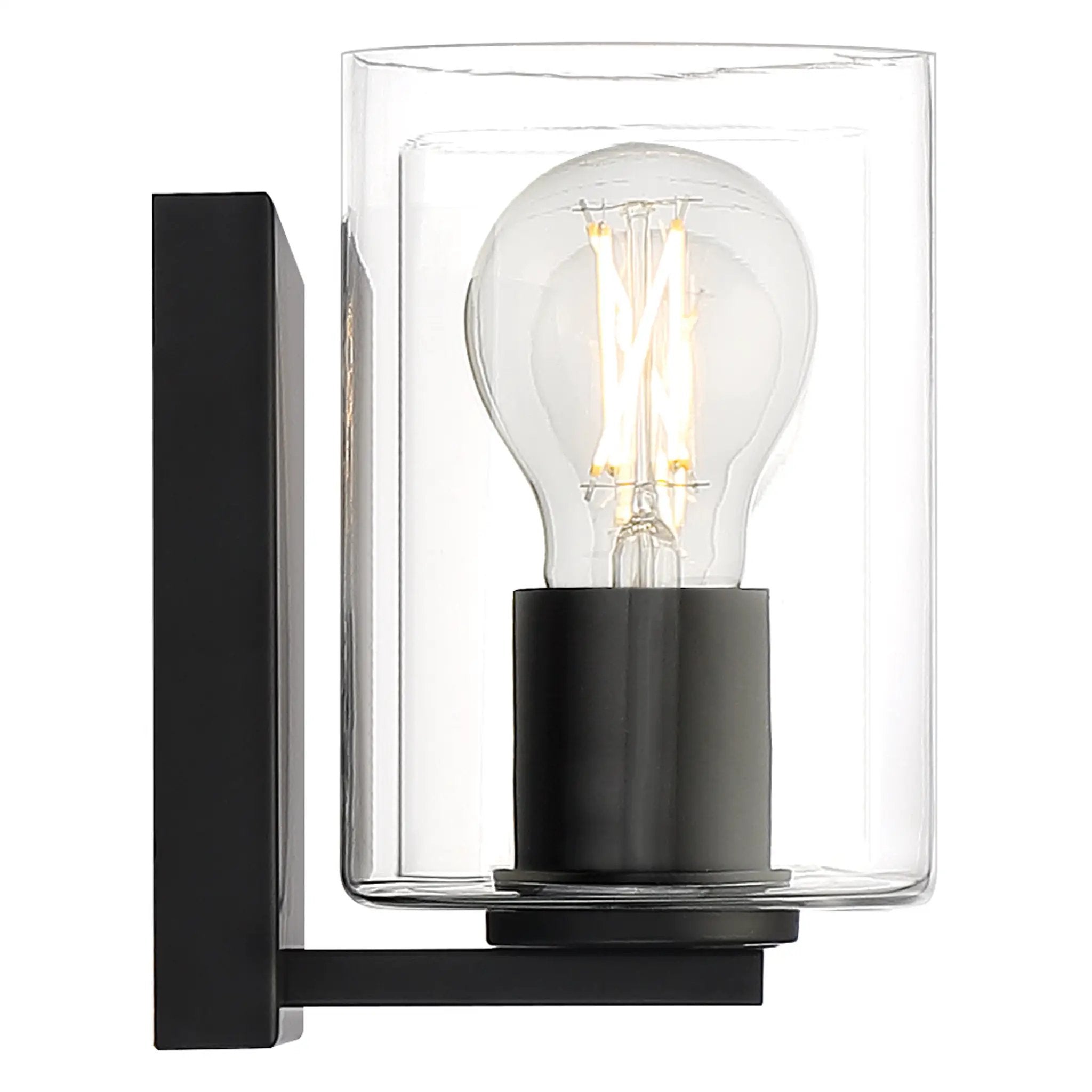 matte black 4 light led vanity