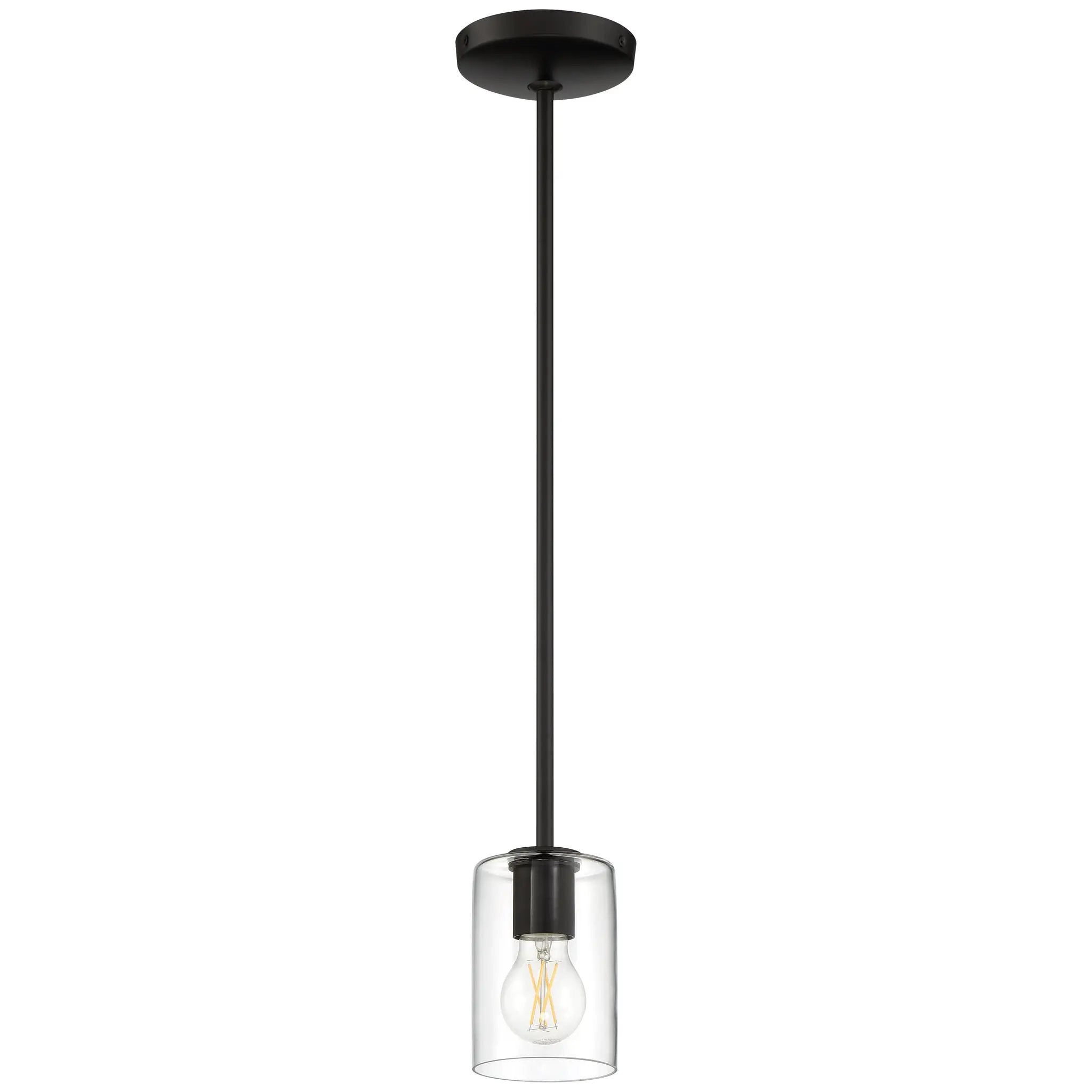 matte black led pendant