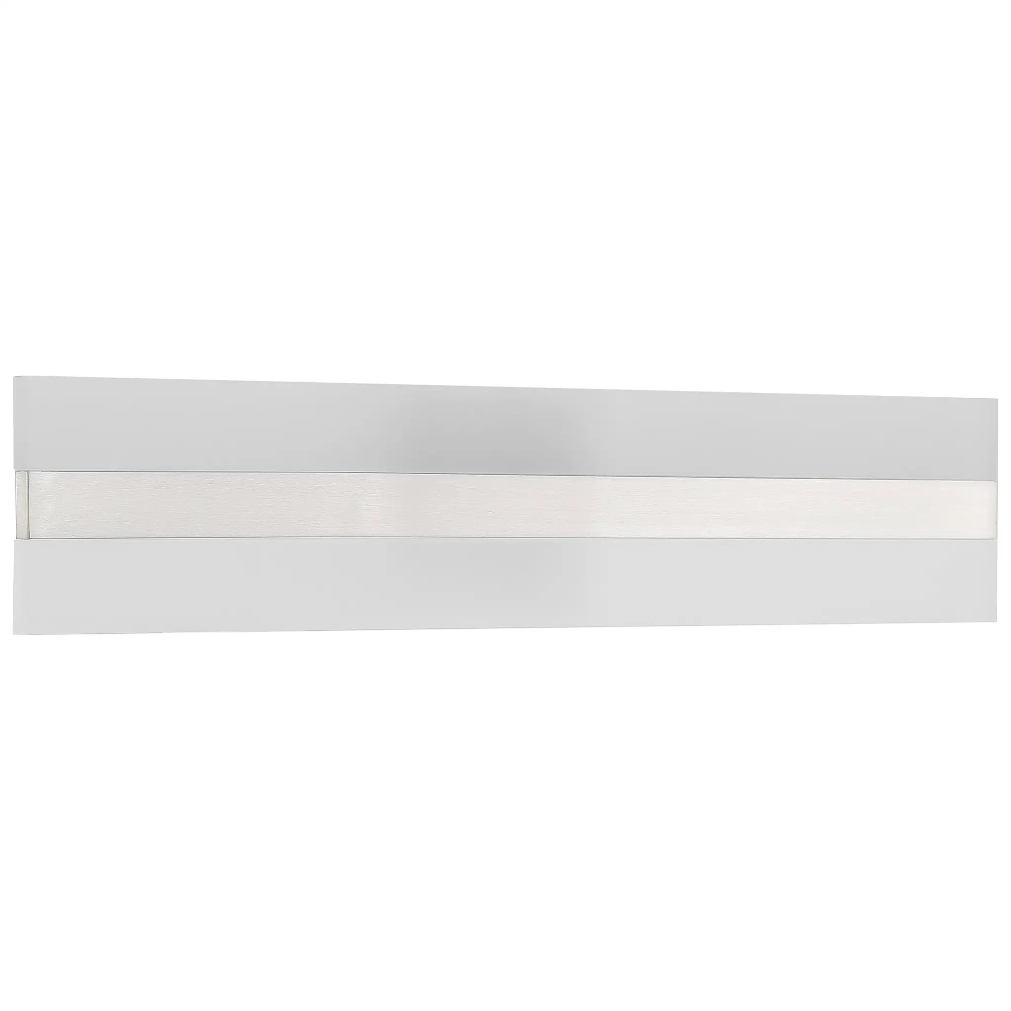 brushed steel led vanity