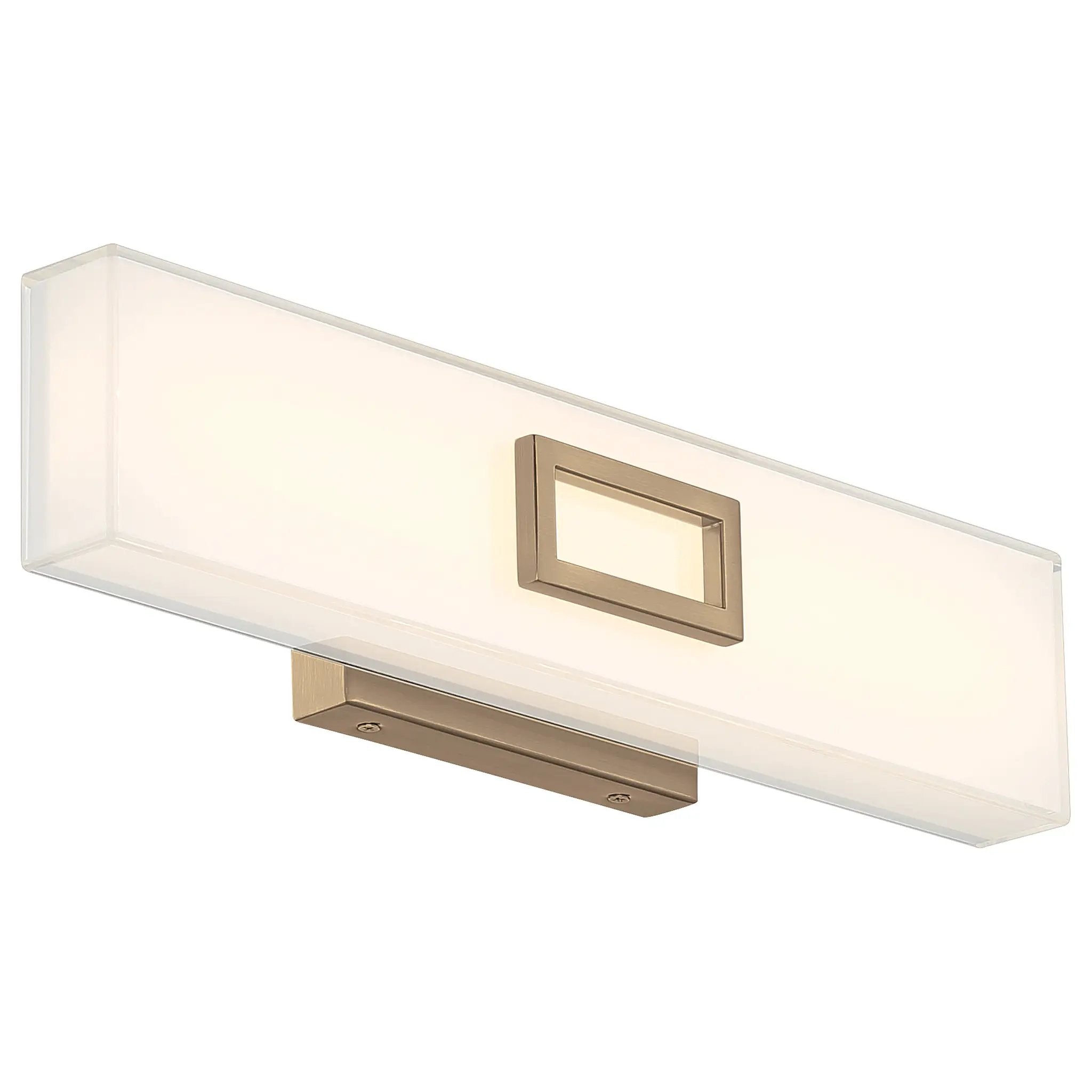 antique brushed brass led vanity