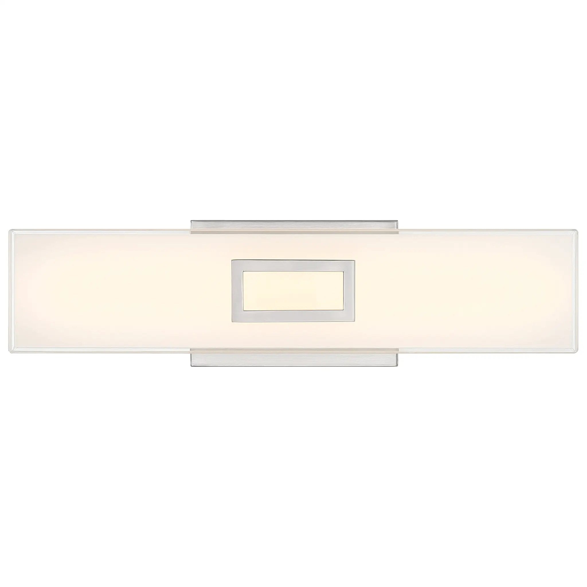 brushed steel led vanity