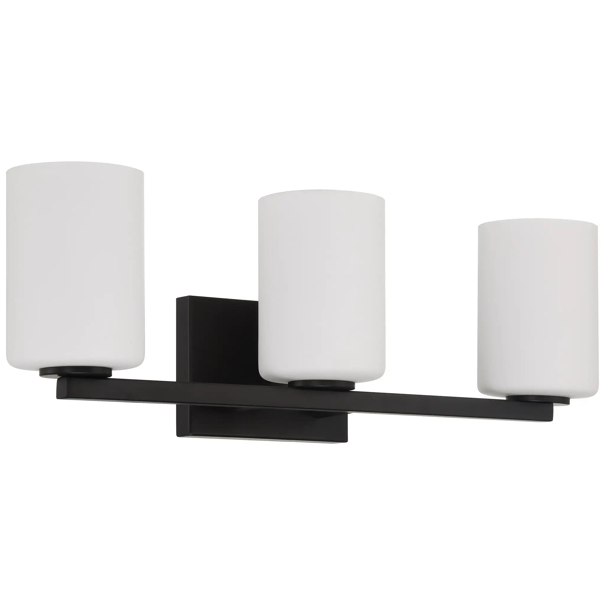 matte black 3 light led vanity