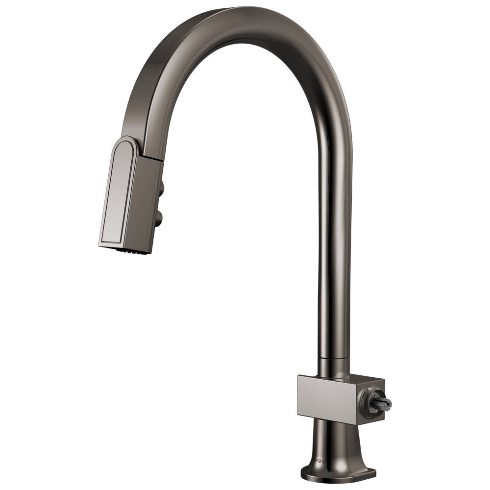 Brizo 63022LF-LHP Frank Lloyd Wright Pull-Down Kitchen Faucet with Arc ...