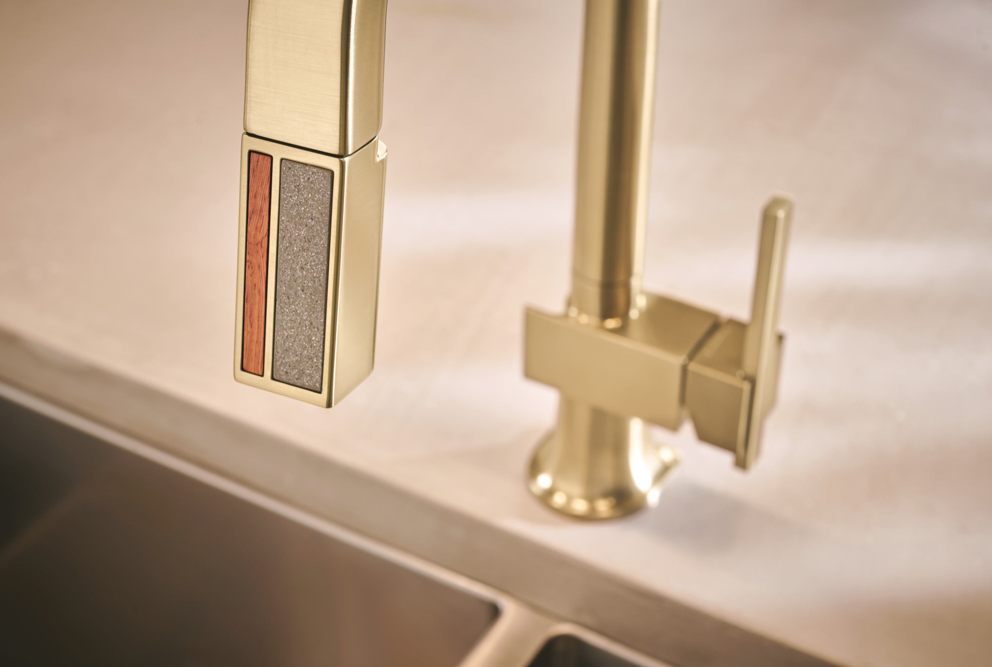 luxe gold kitchen faucet