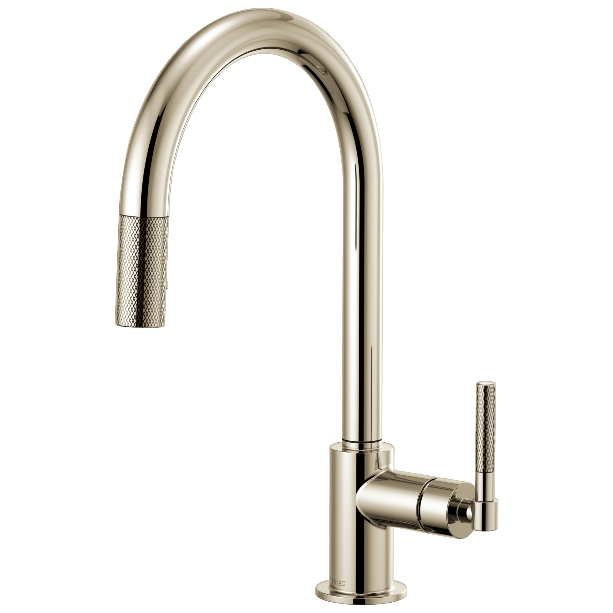 Brizo Litze Pull-Down Faucet with Arc Spout and Knurled Handle