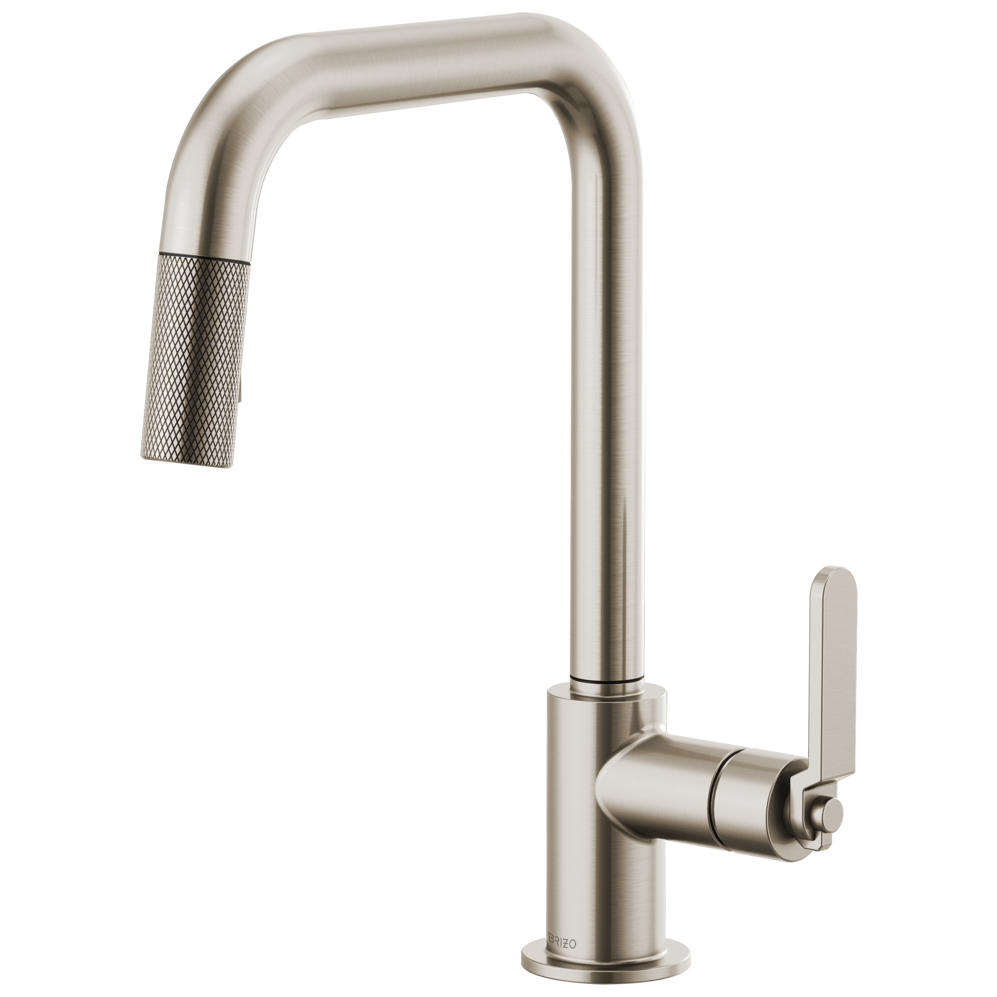 Brizo Litze Pull-Down Faucet with Square Spout and Industrial Handle