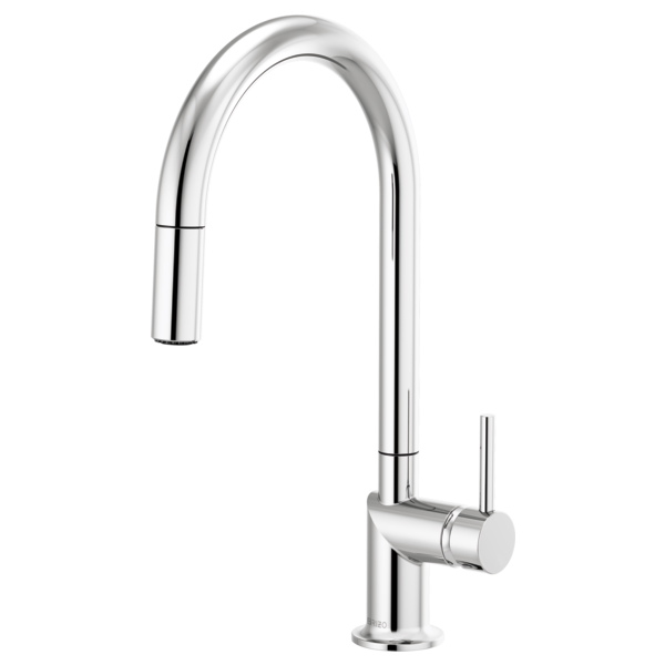 chrome pull-down faucet