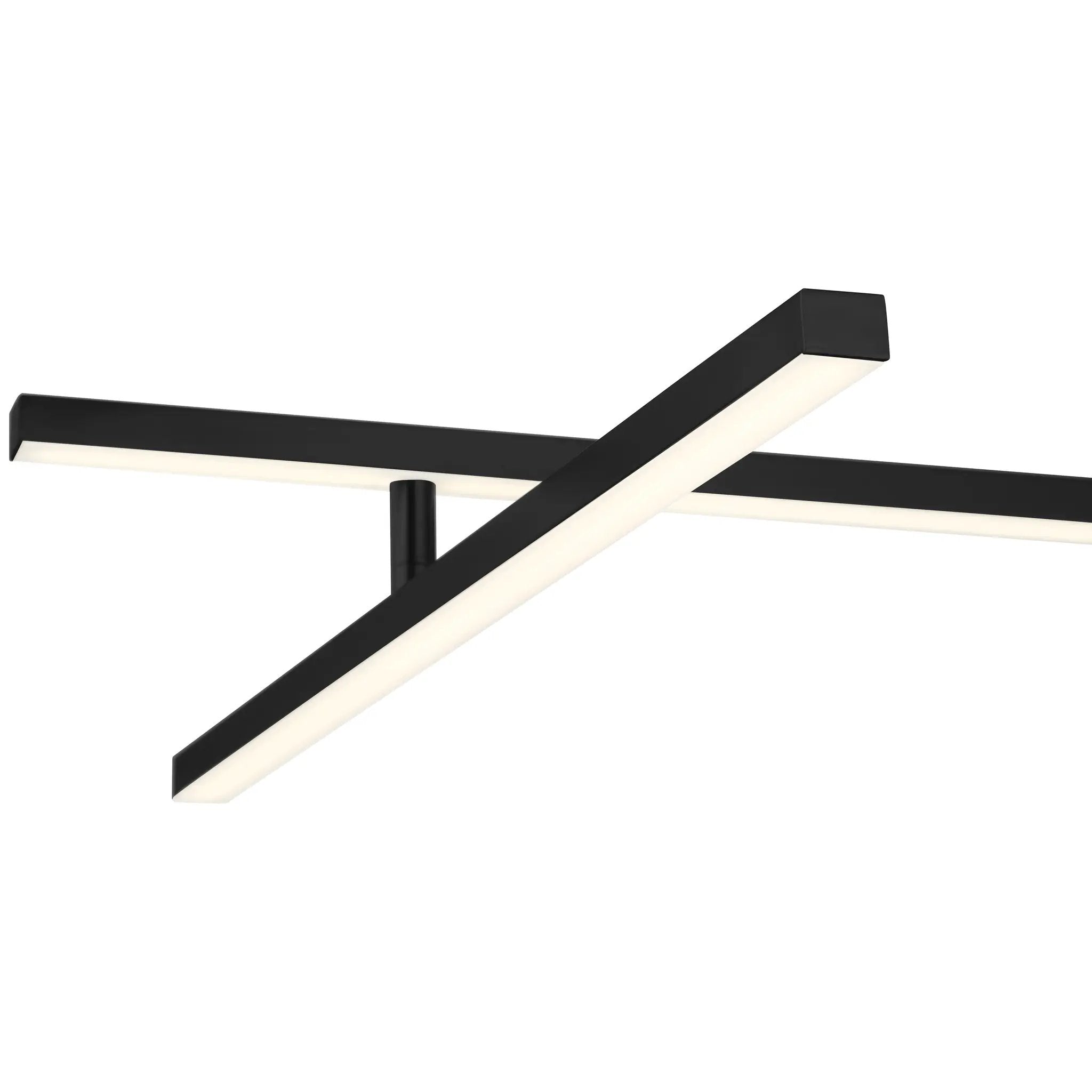 matte black adjustable led semi-flush