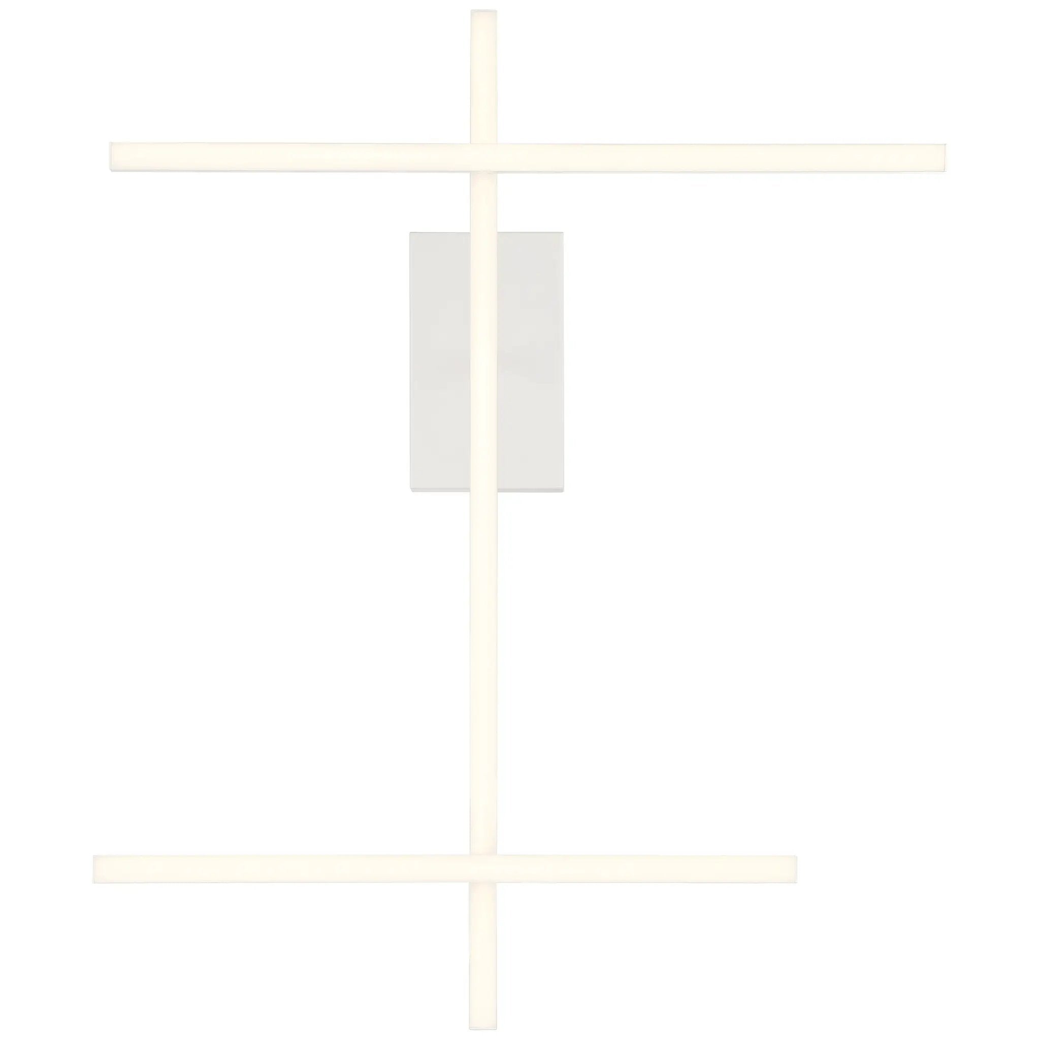 matte white adjustable led semi-flush