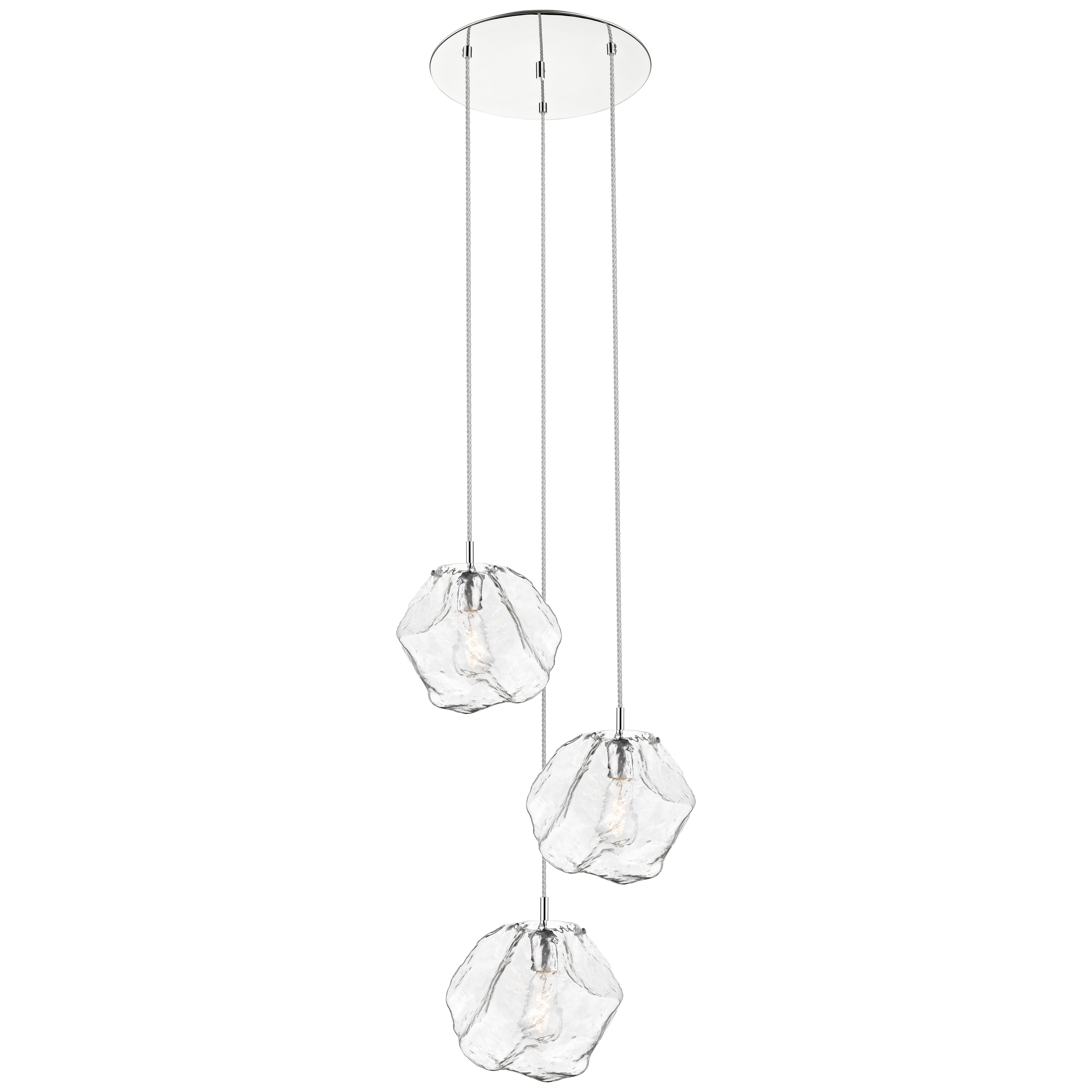 mirrored stainless steel led pendant