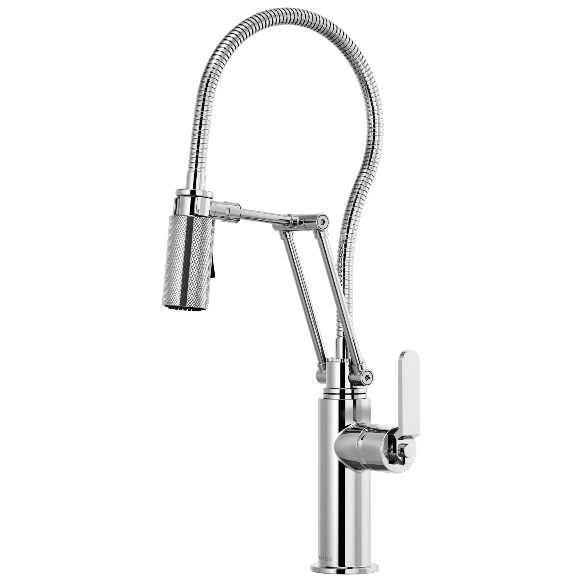 chrome articulating faucet