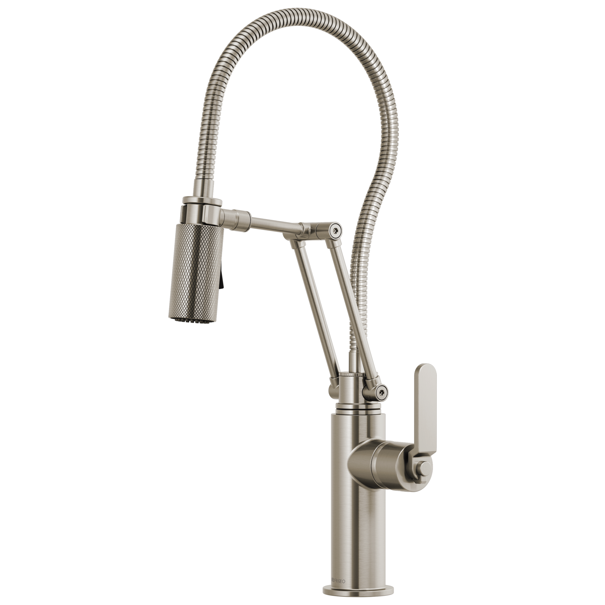 stainless articulating faucet