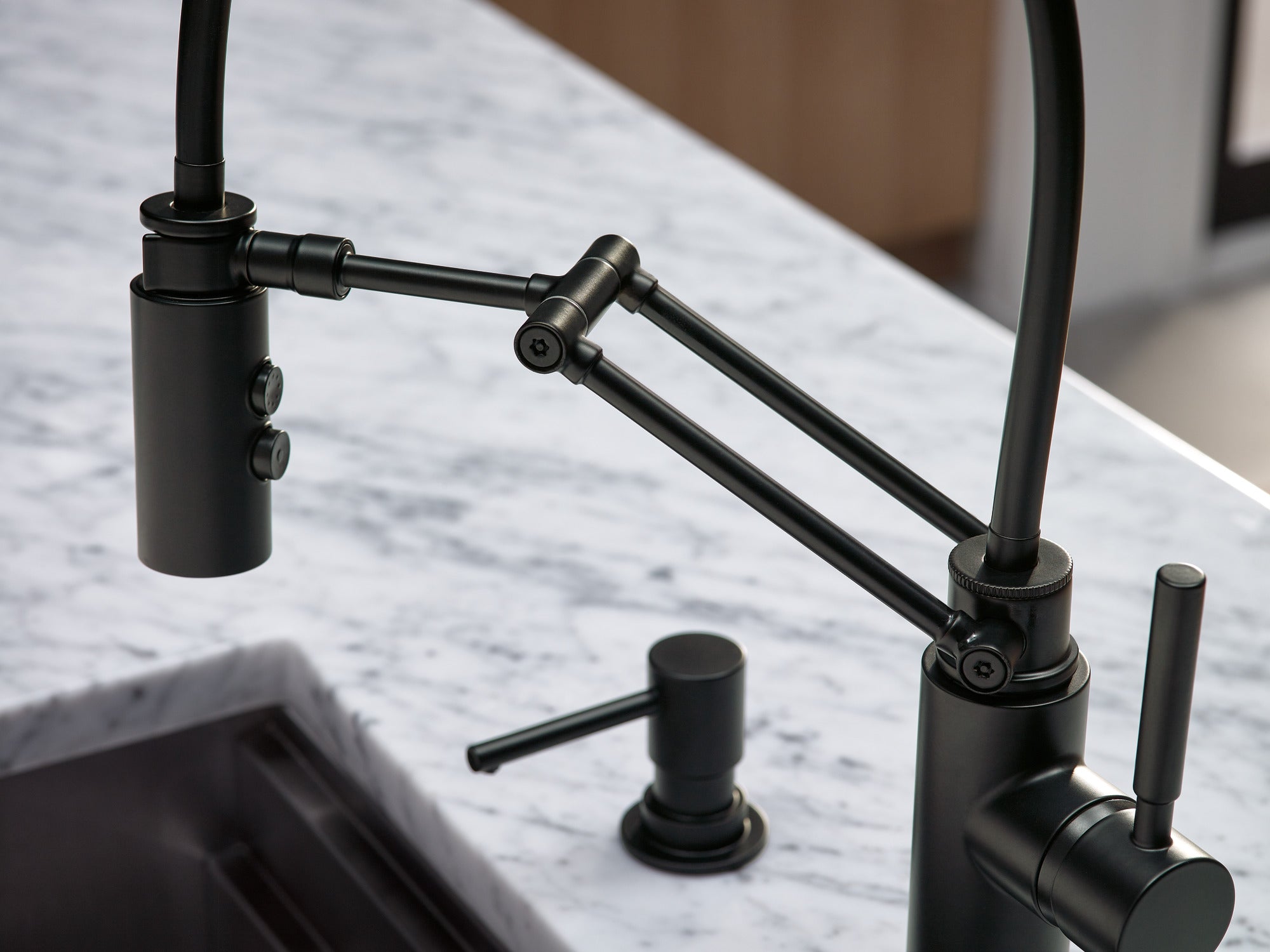 matte black kitchen faucet