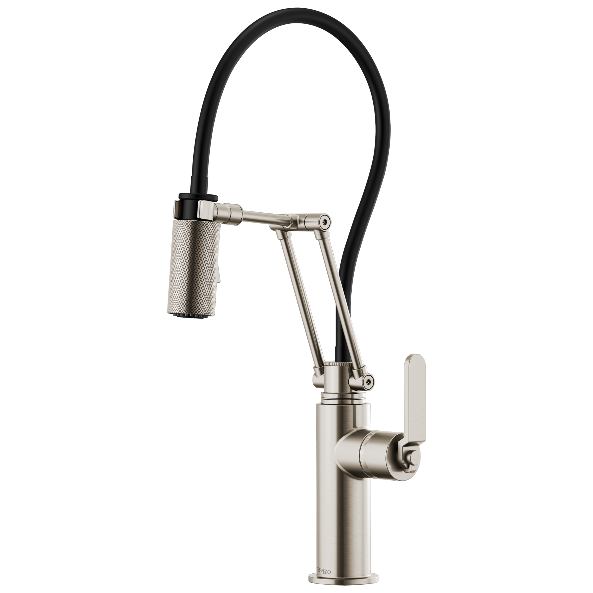stainless articulating faucet