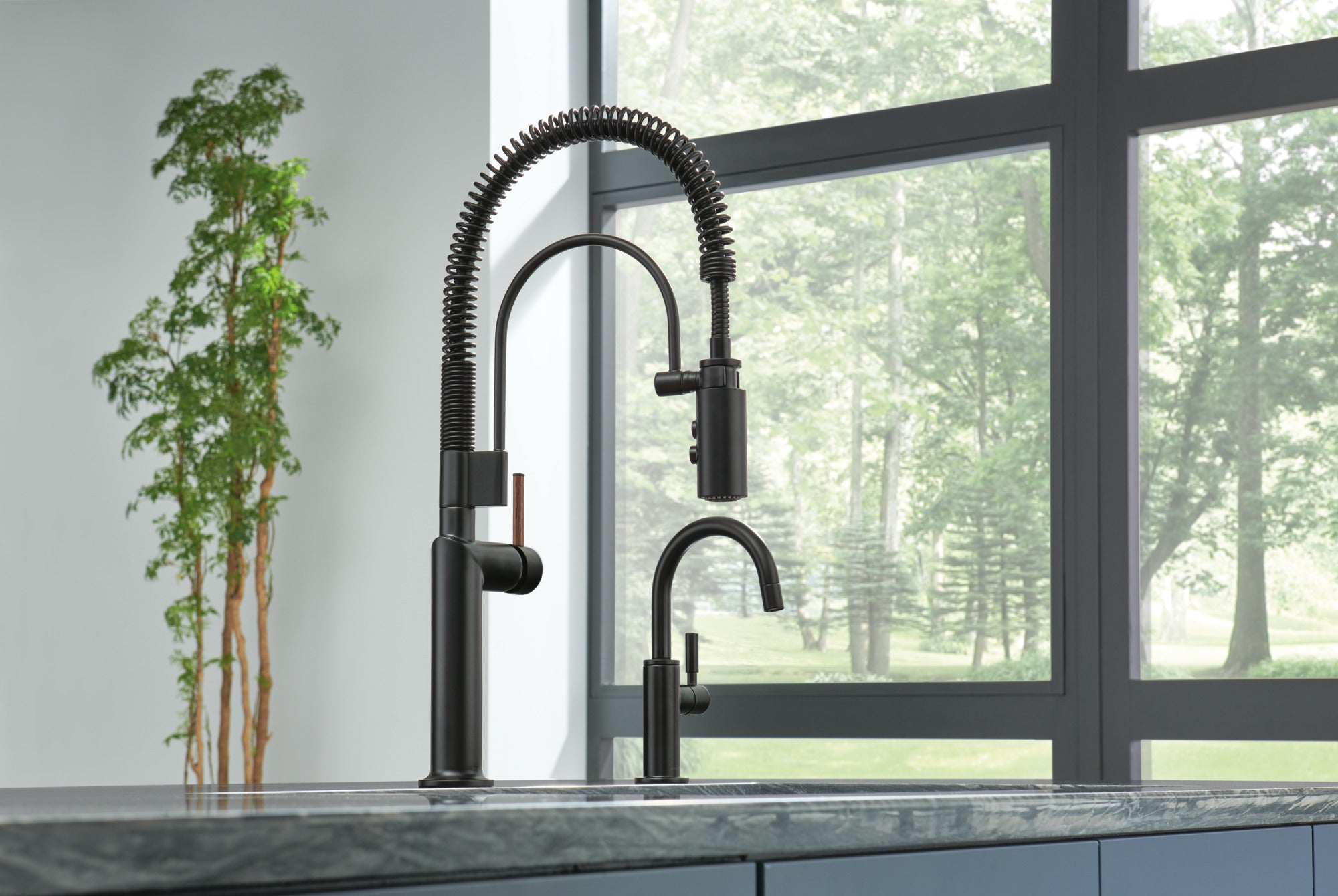 matte black beverage faucet