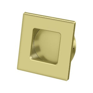 Deltana 2-3/4" x 2-3/4" Square Solid Brass Flush Pull