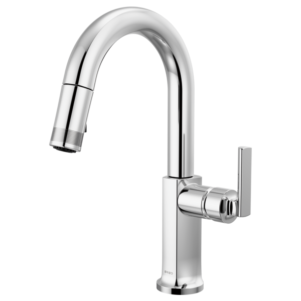 Brizo Kintsu Pull-Down Prep Faucet with Arc Spout - Less Handle