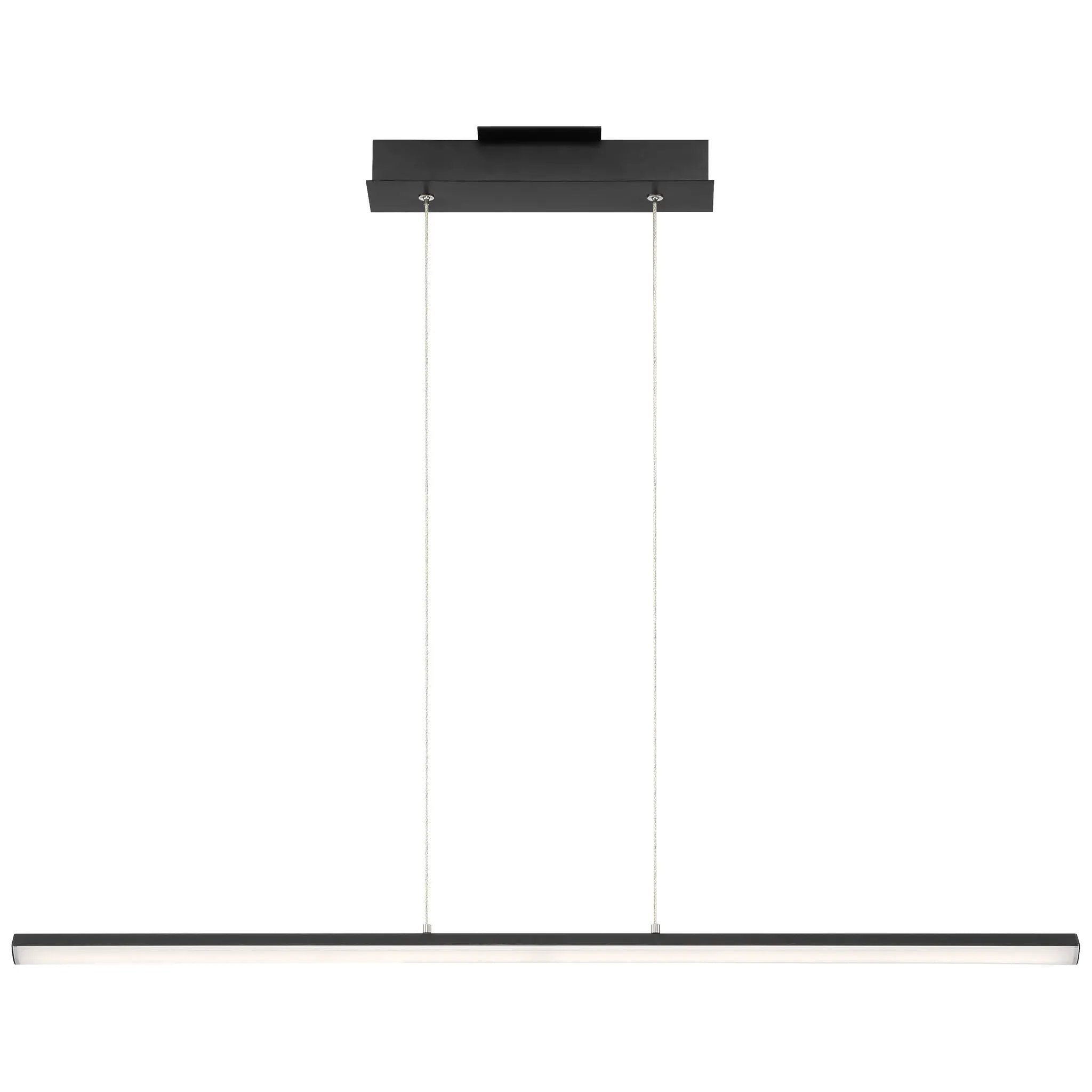 matte black led linear pendant