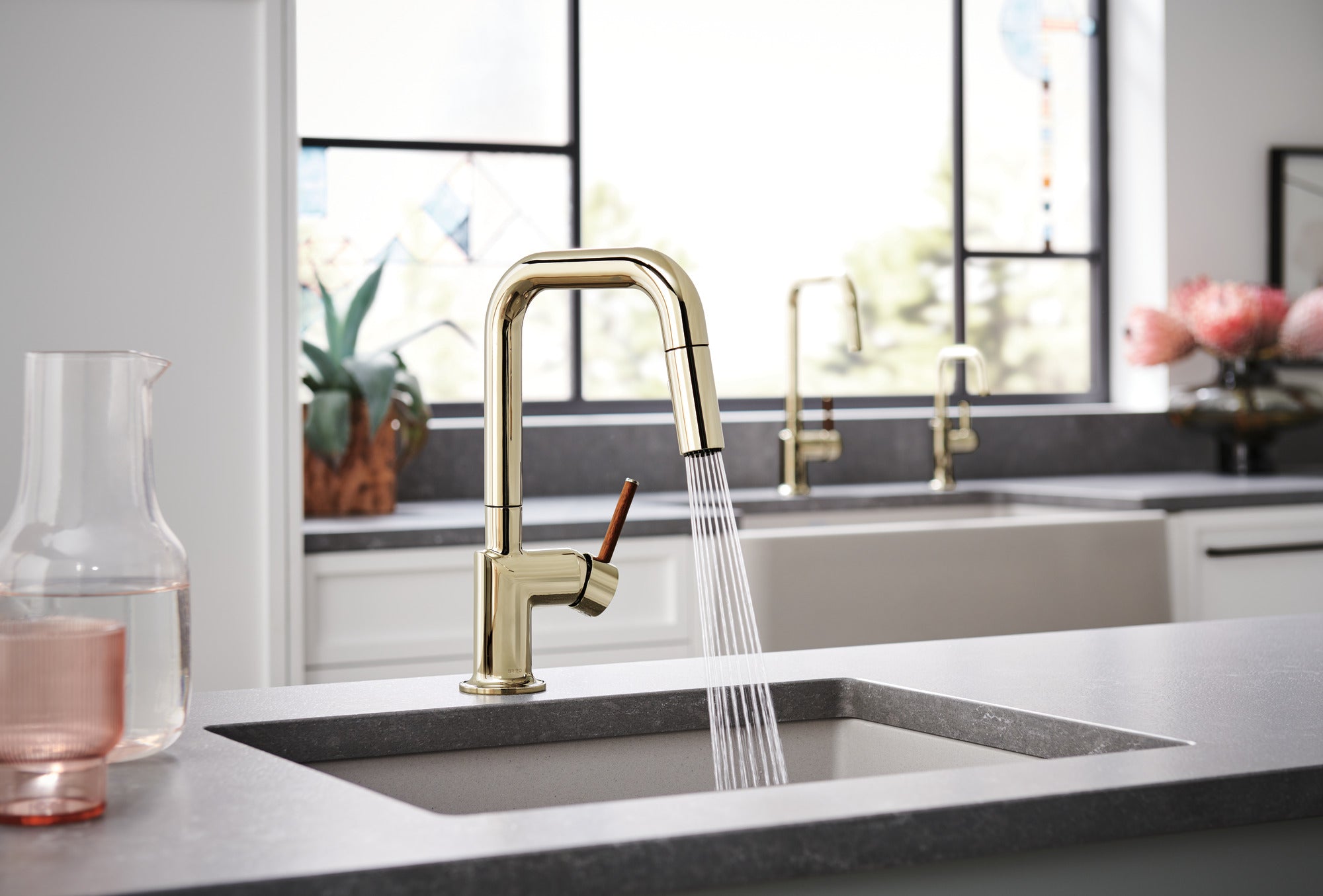 polished nickel prep faucet