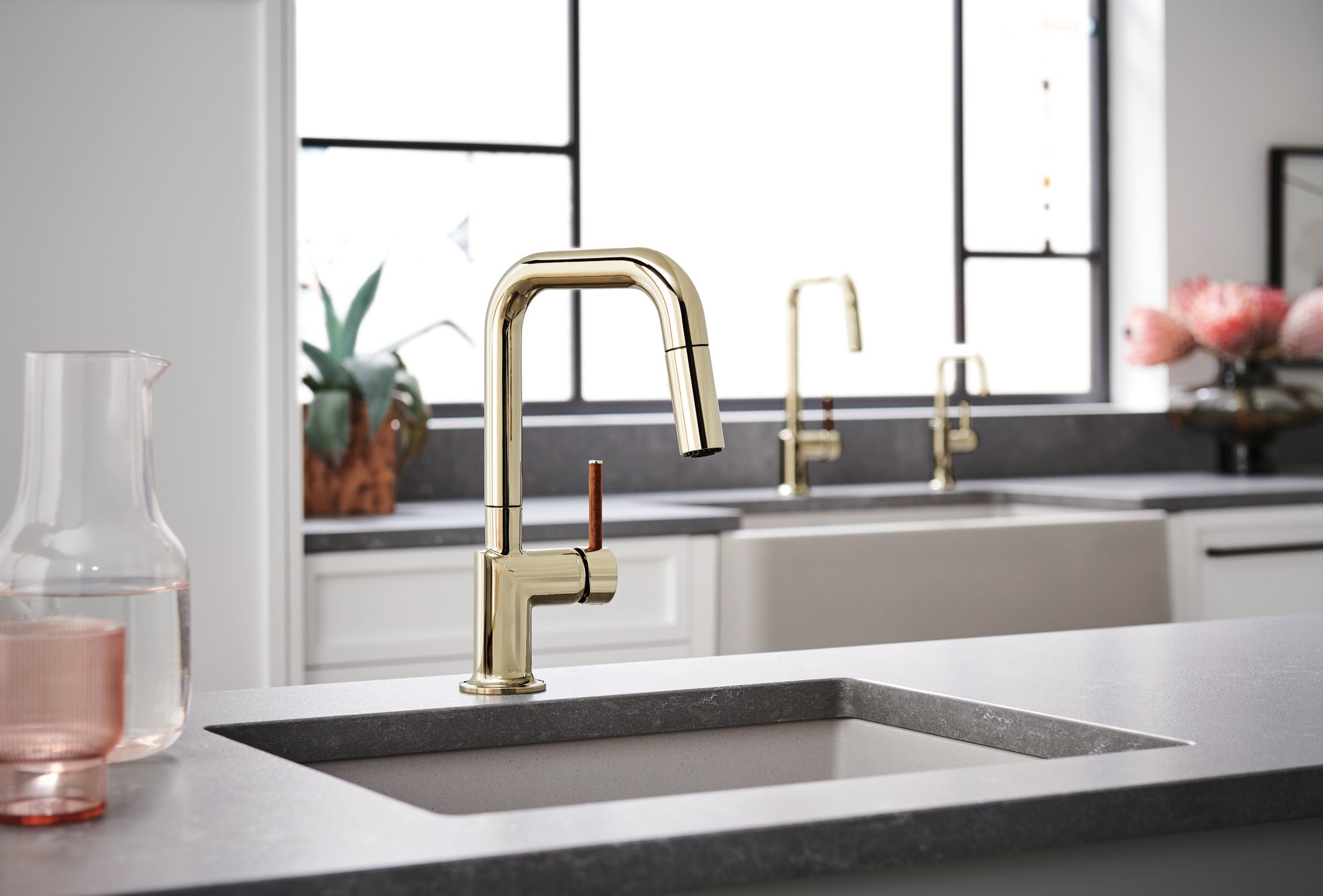 polished nickel prep faucet