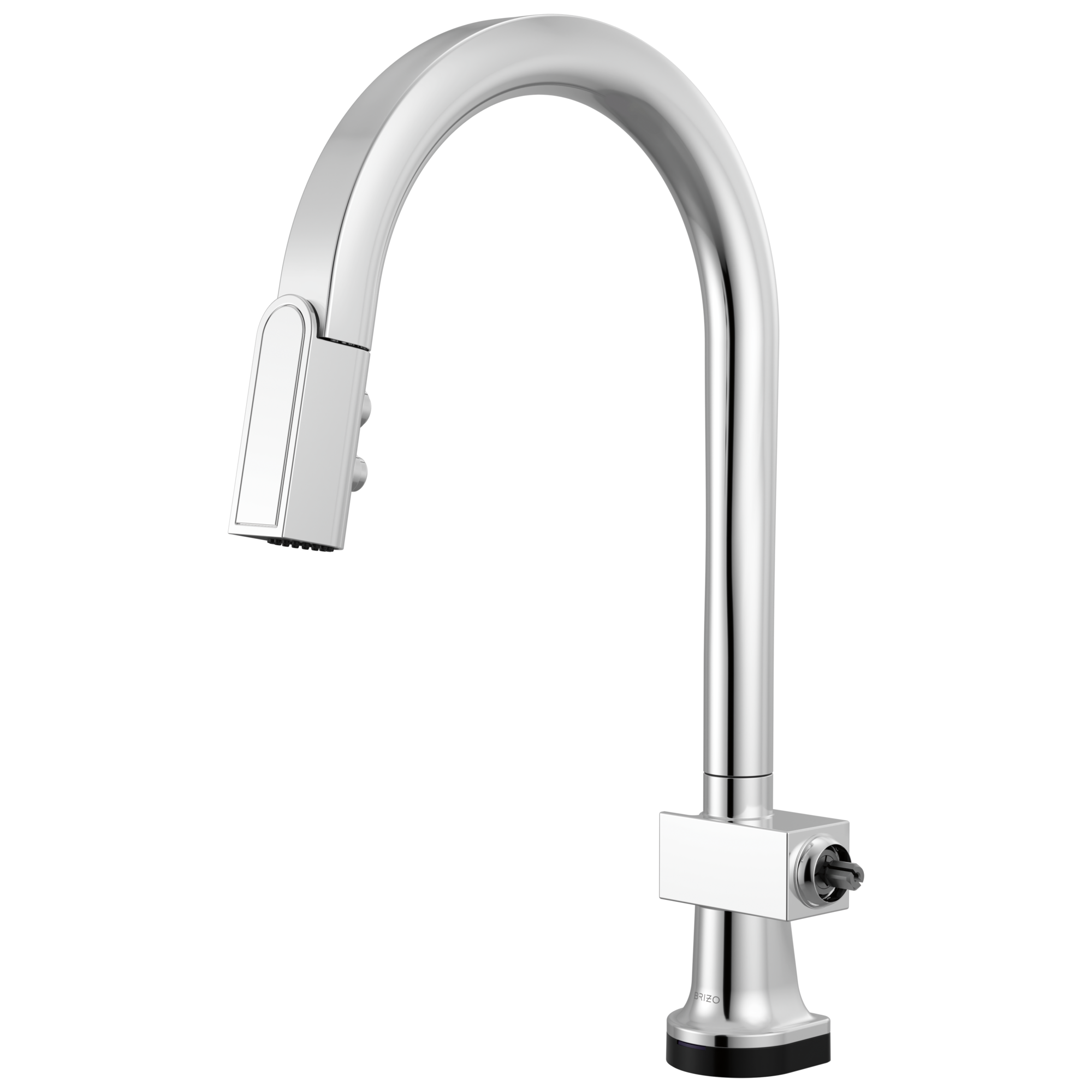 chrome kitchen faucet