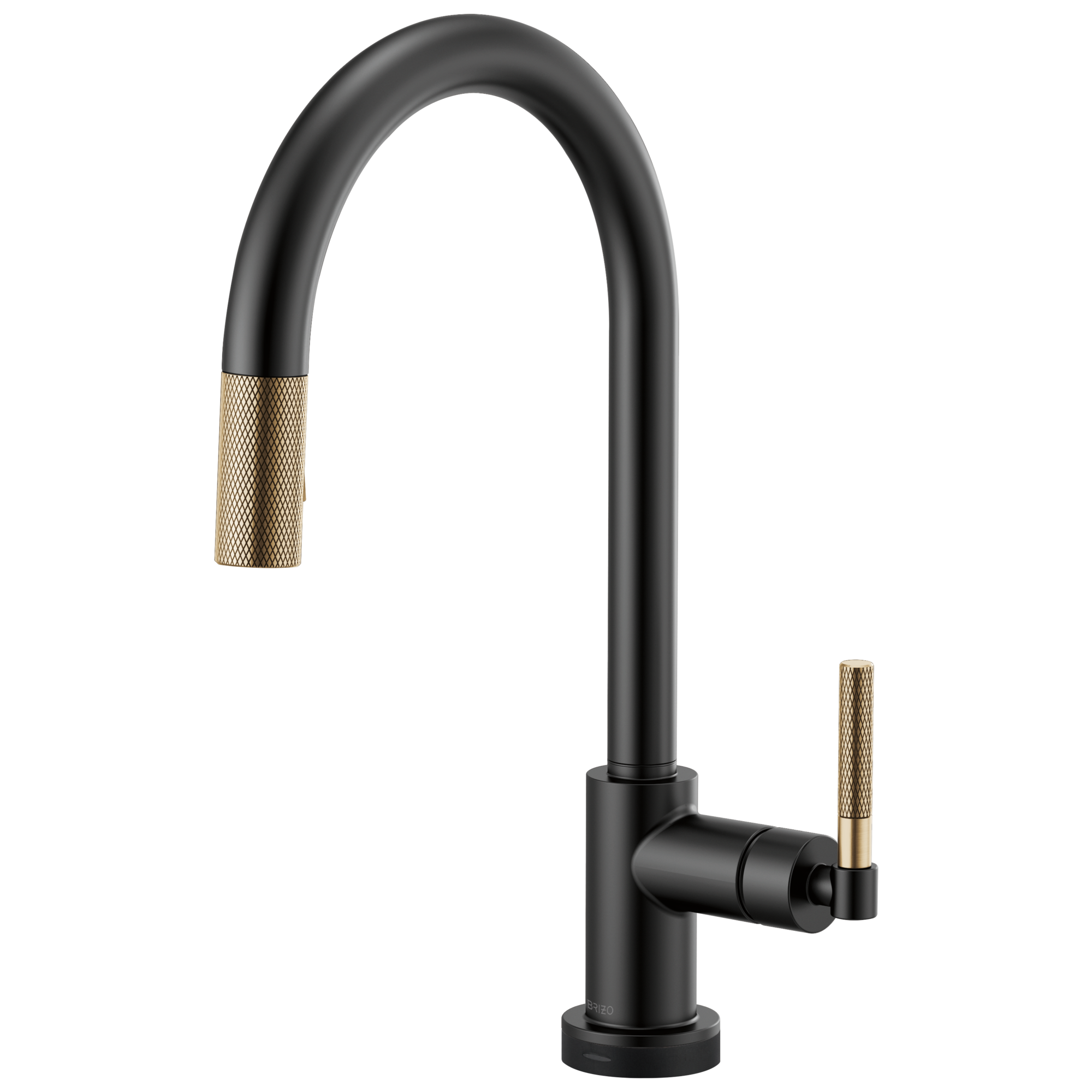 matte black / luxe gold kitchen faucet