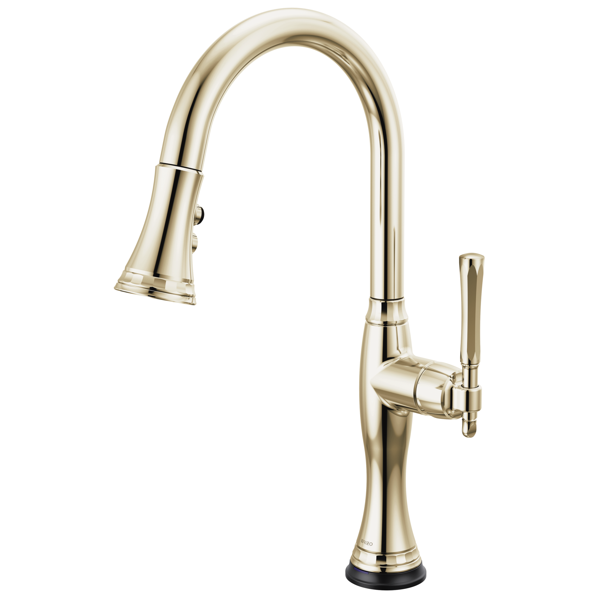polished nickel kitchen faucet