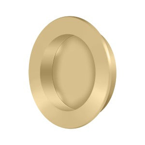 Deltana 2-3/8" Round Solid Brass Flush Pull